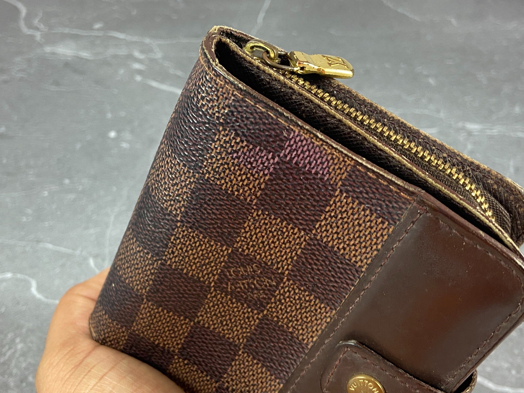 Louis Vuitton Monogram Canvas Zip Around Wallet