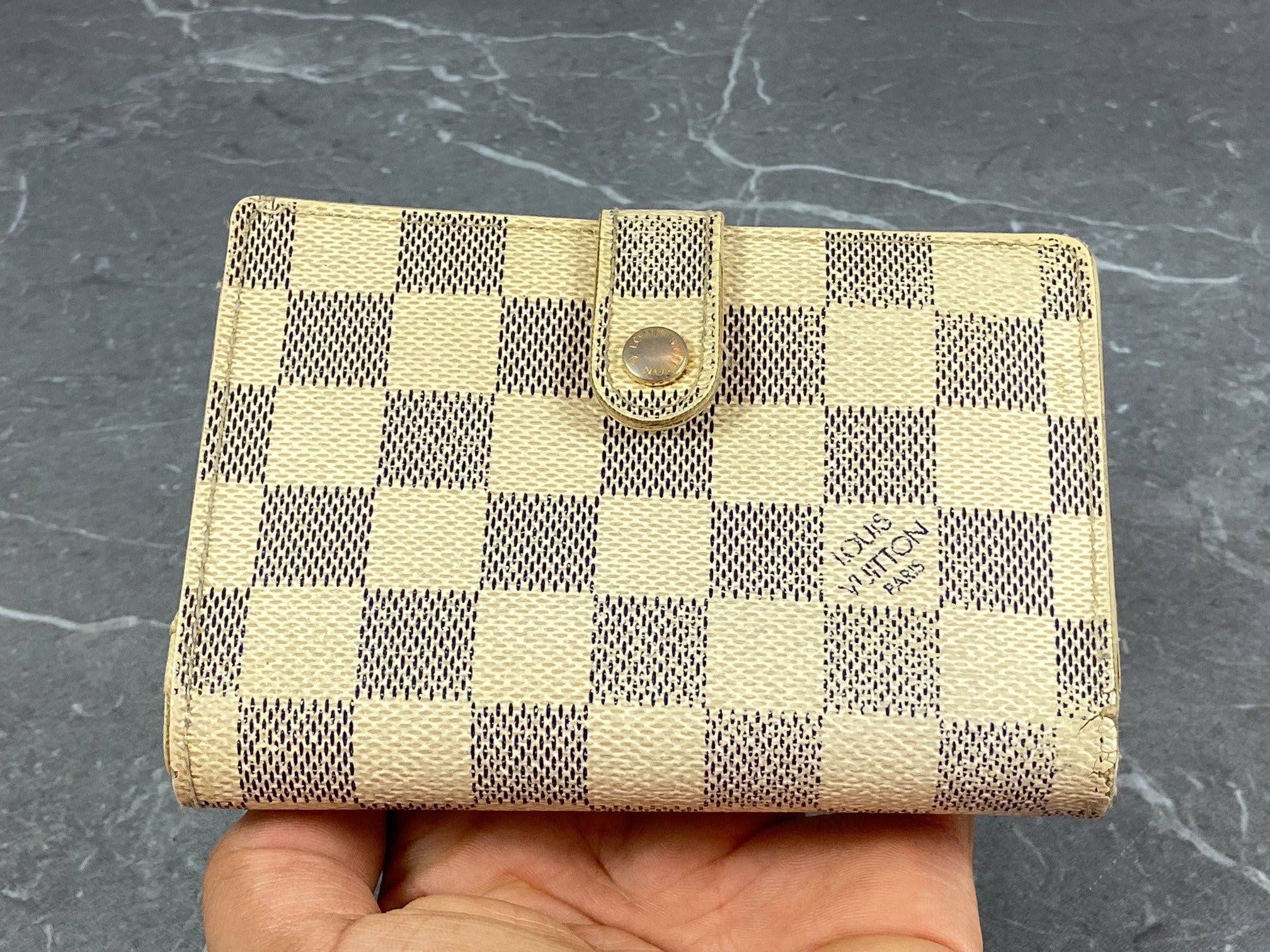 Louis Vuitton French Compact Wallet Monogram Canvas