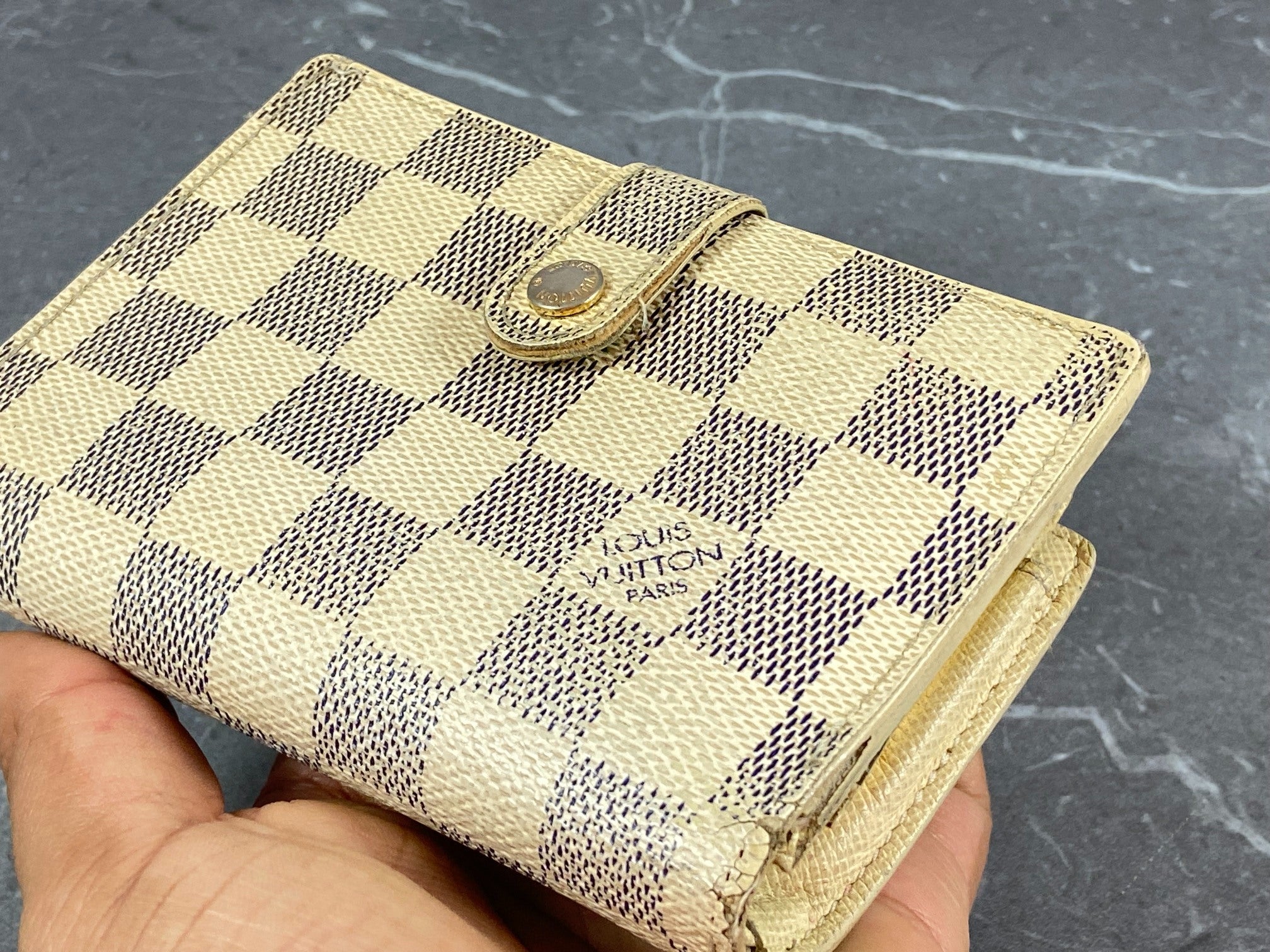 Louis Vuitton French Compact Wallet Monogram Canvas