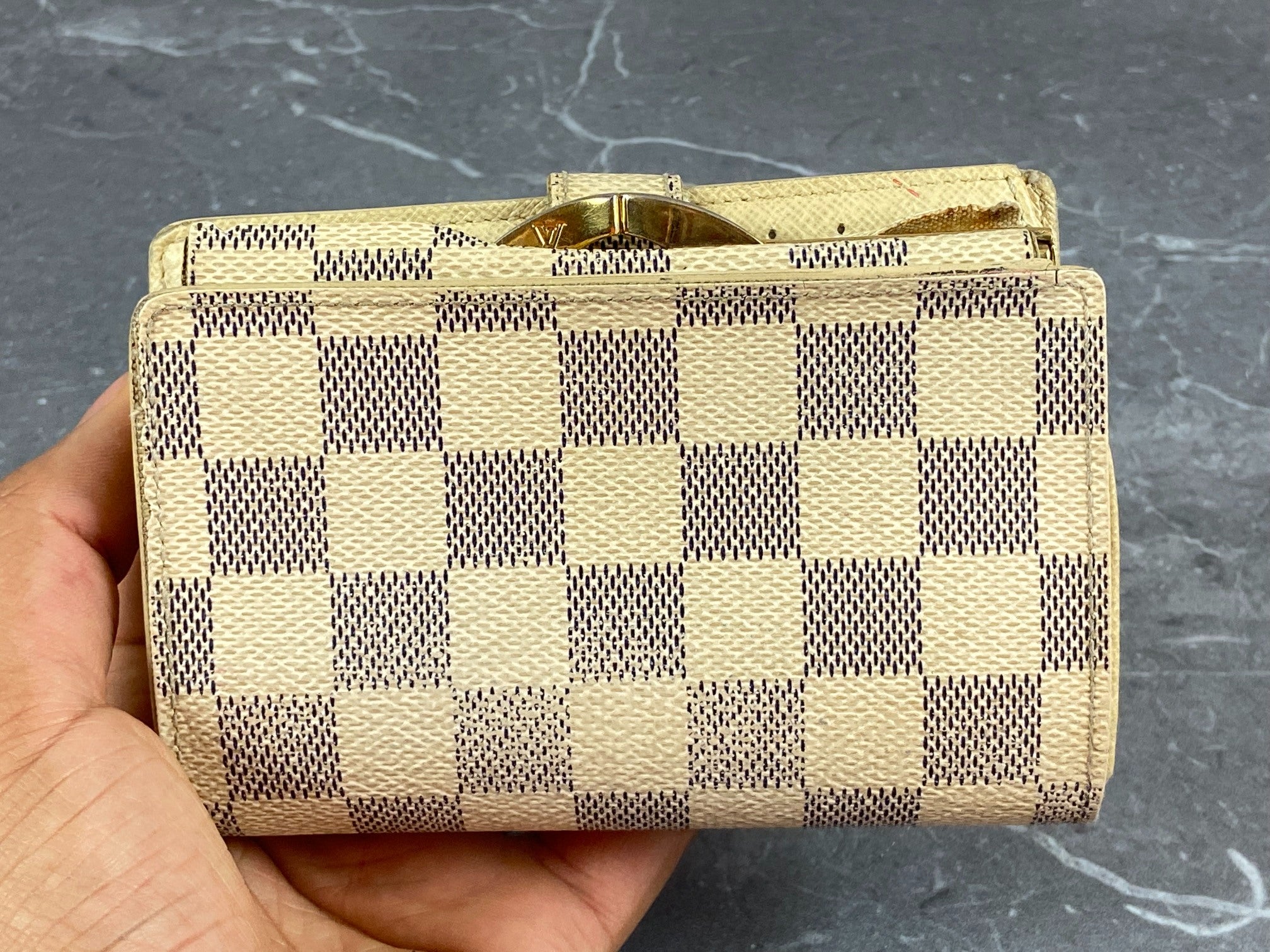 Louis Vuitton French Compact Wallet Monogram Canvas