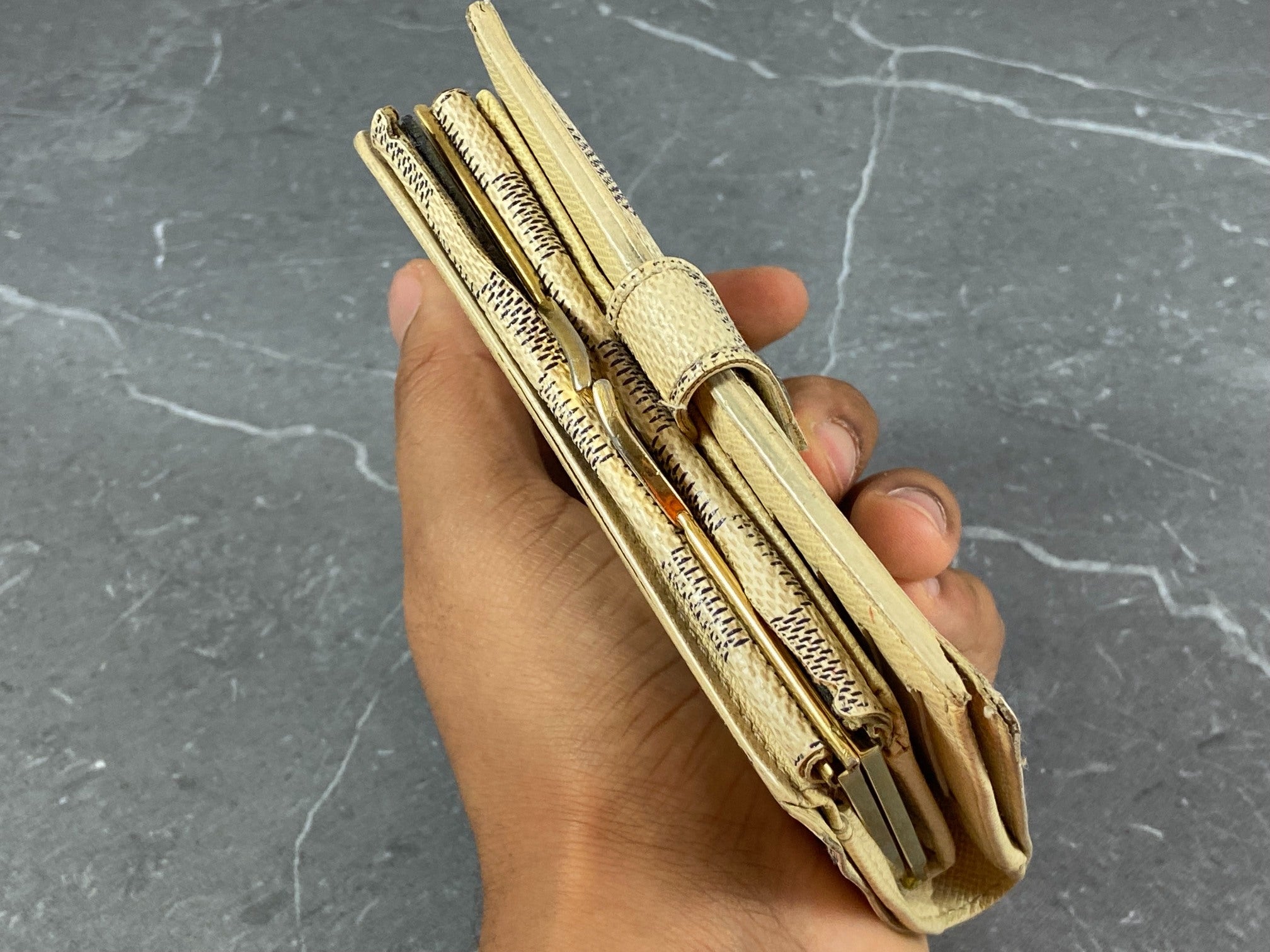 Louis Vuitton French Compact Wallet Monogram Canvas