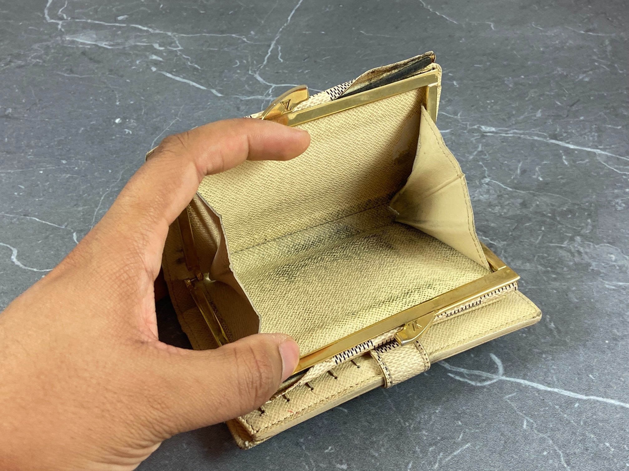 Louis Vuitton French Compact Wallet Monogram Canvas