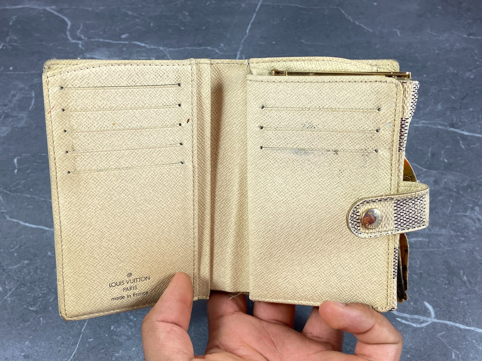 Louis Vuitton French Compact Wallet Monogram Canvas