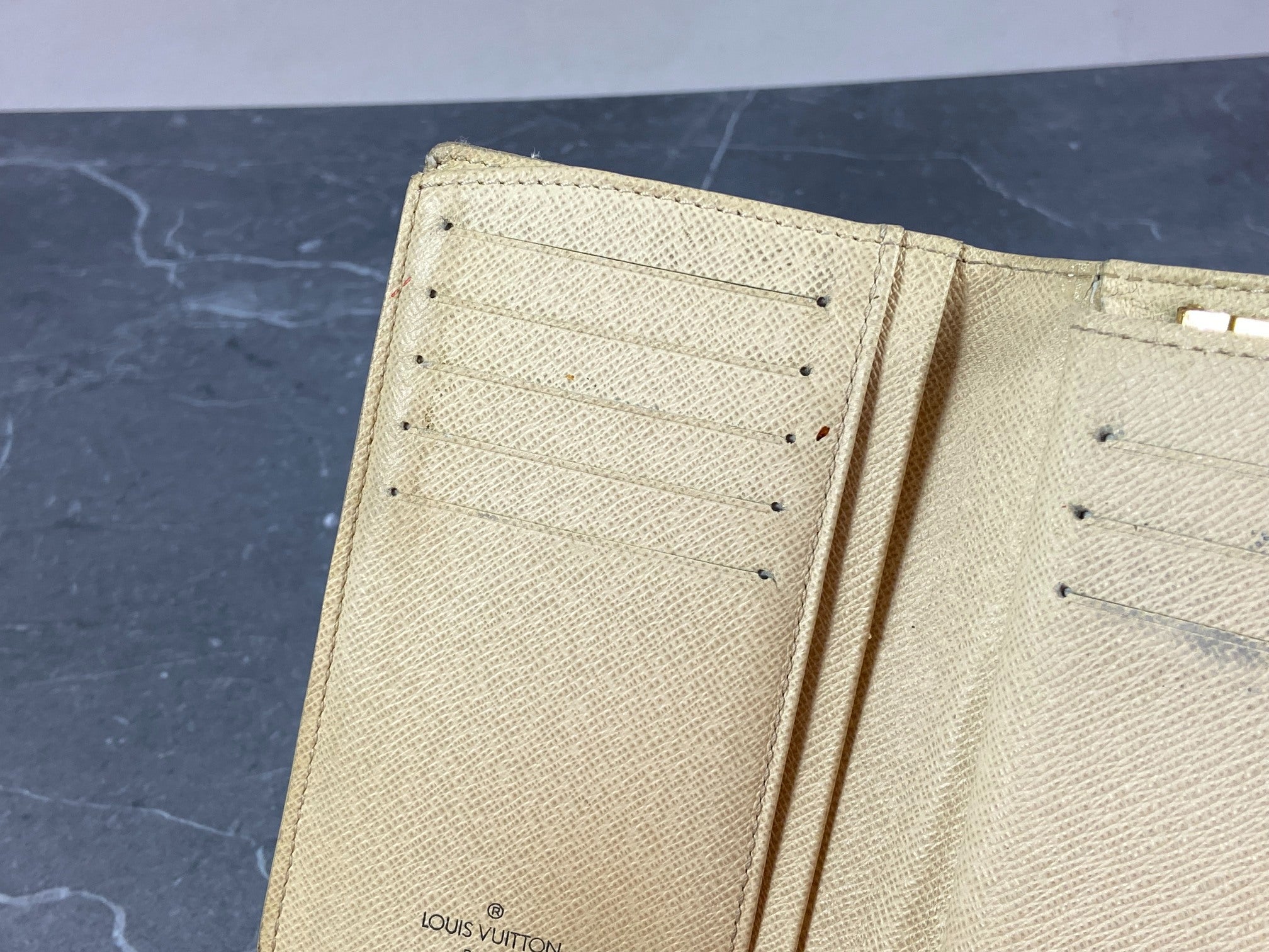 Louis Vuitton French Compact Wallet Monogram Canvas