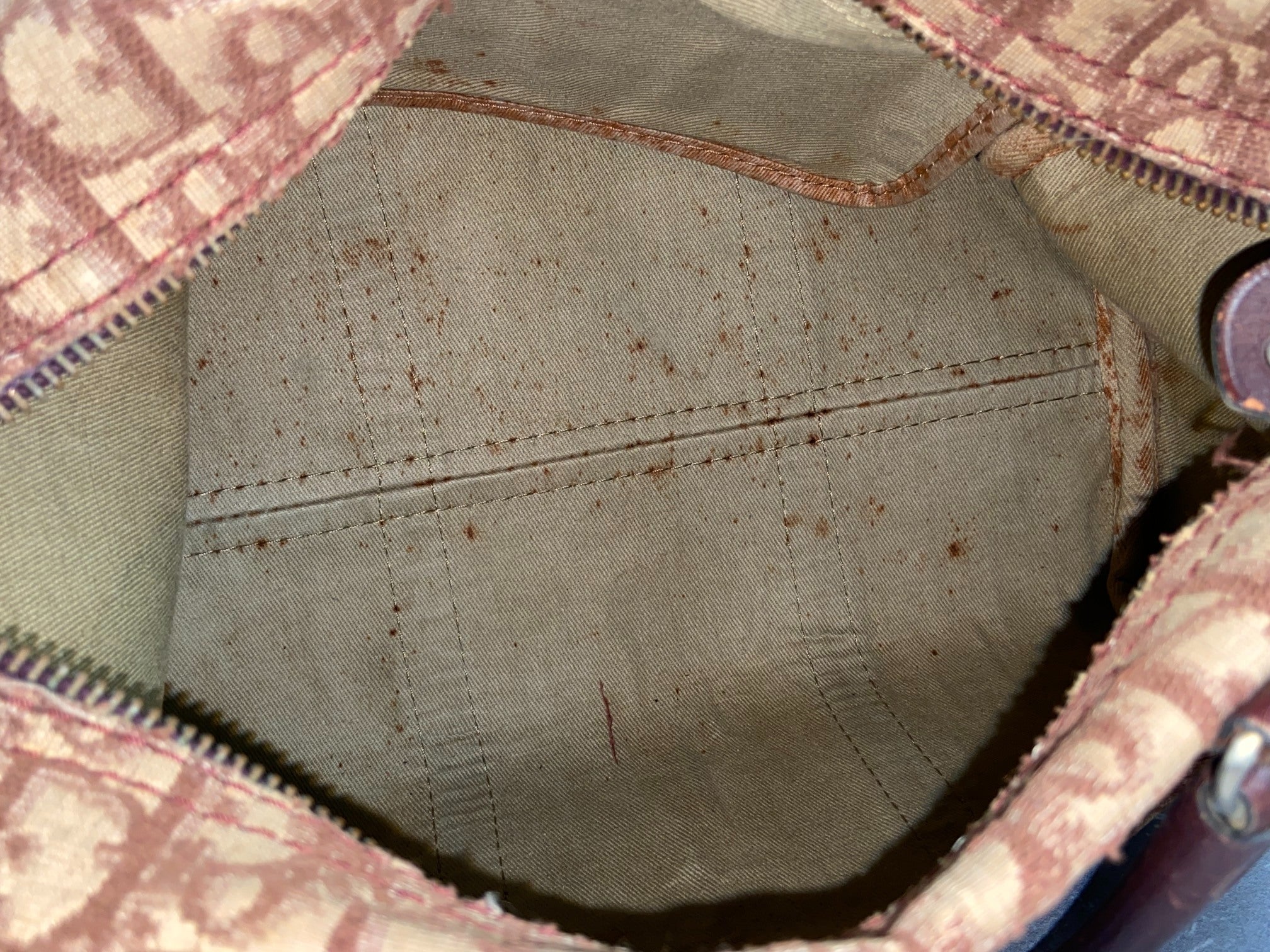 Christian Dior Bowling Bag Brown Trotter Monogram