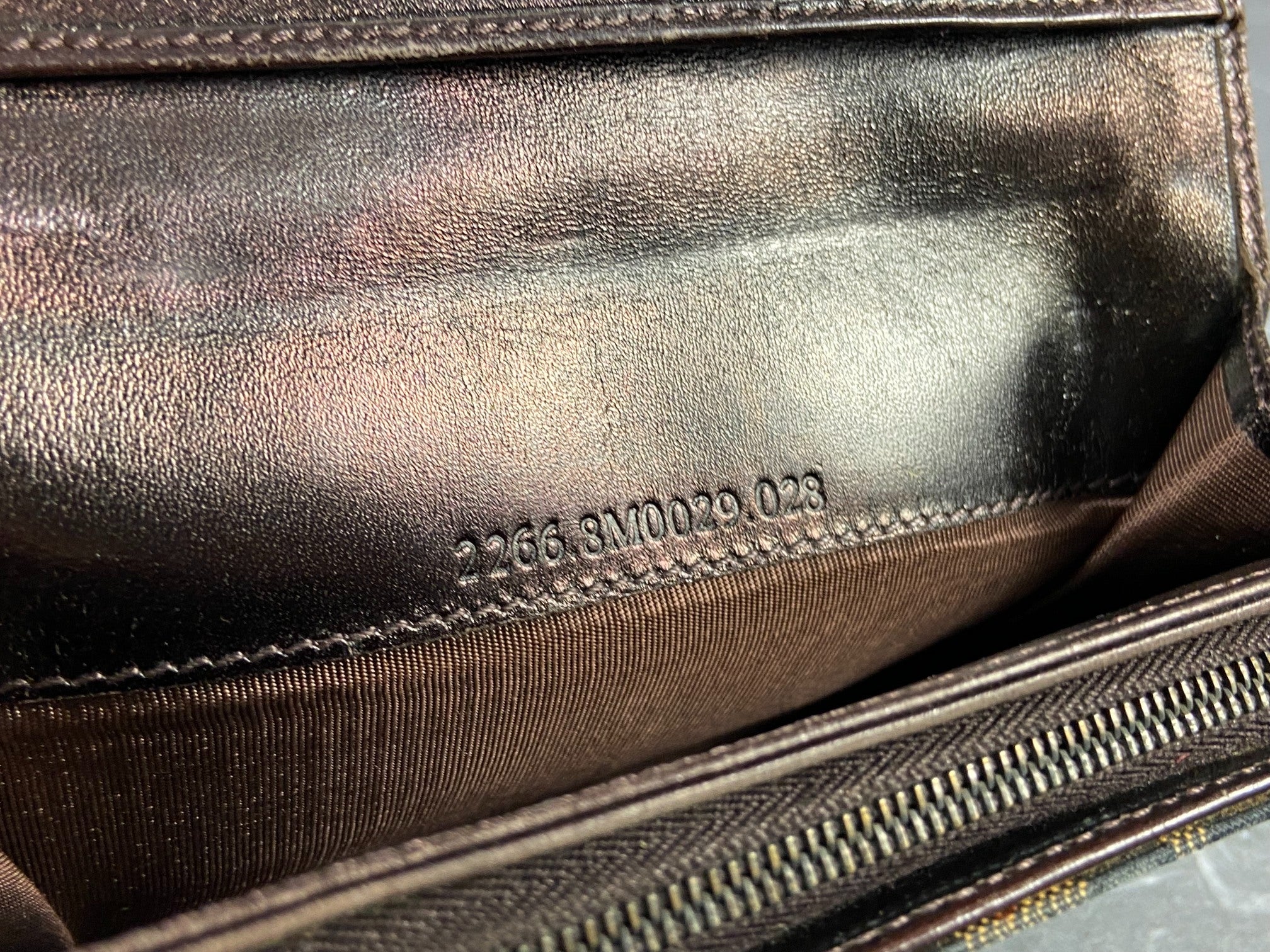 Fendi Zucca Bifold Long Wallet Brown Monogram