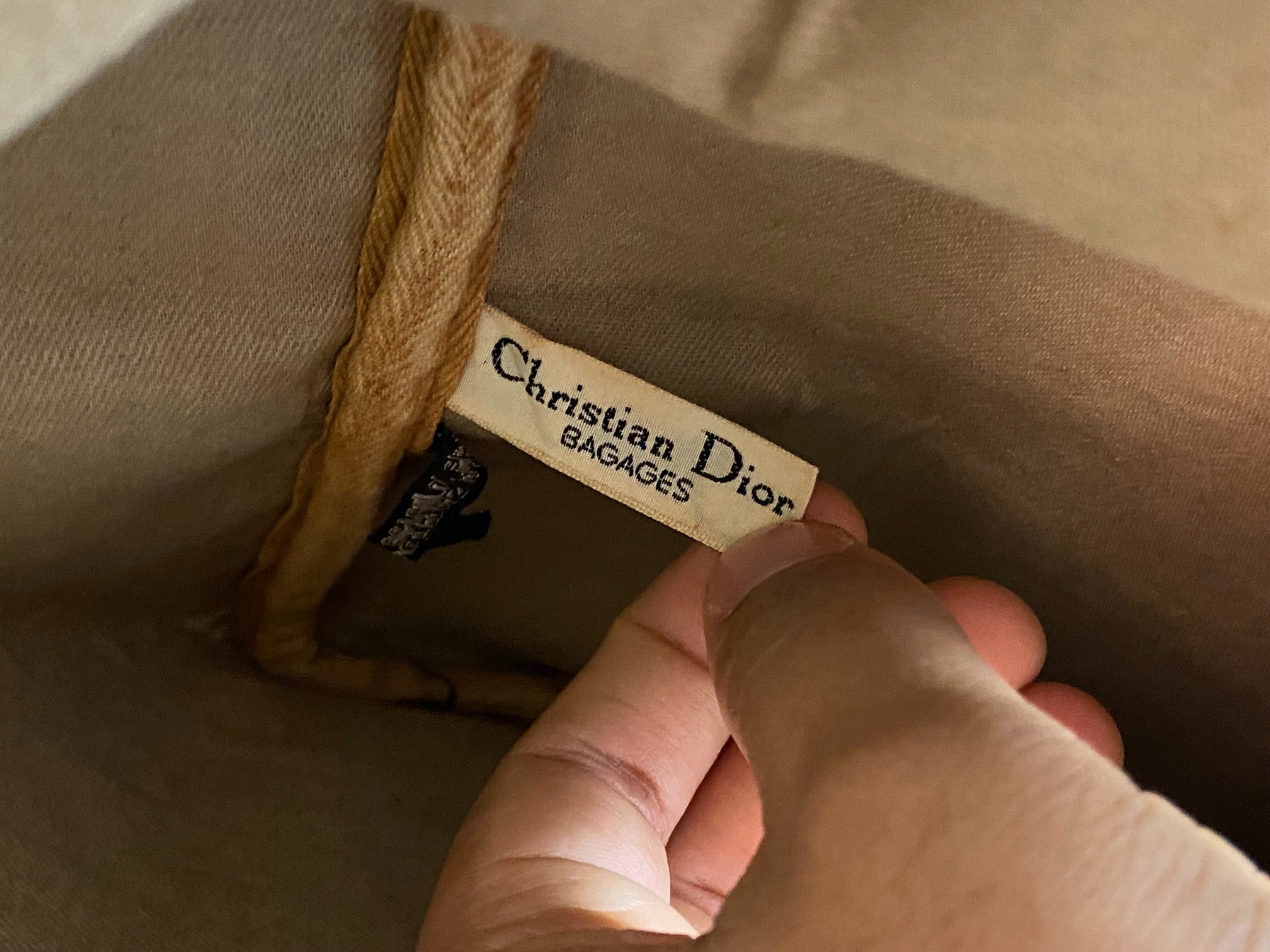 Christian Dior Boston / Duffle Bag Blue Trotter Monogram Size 45