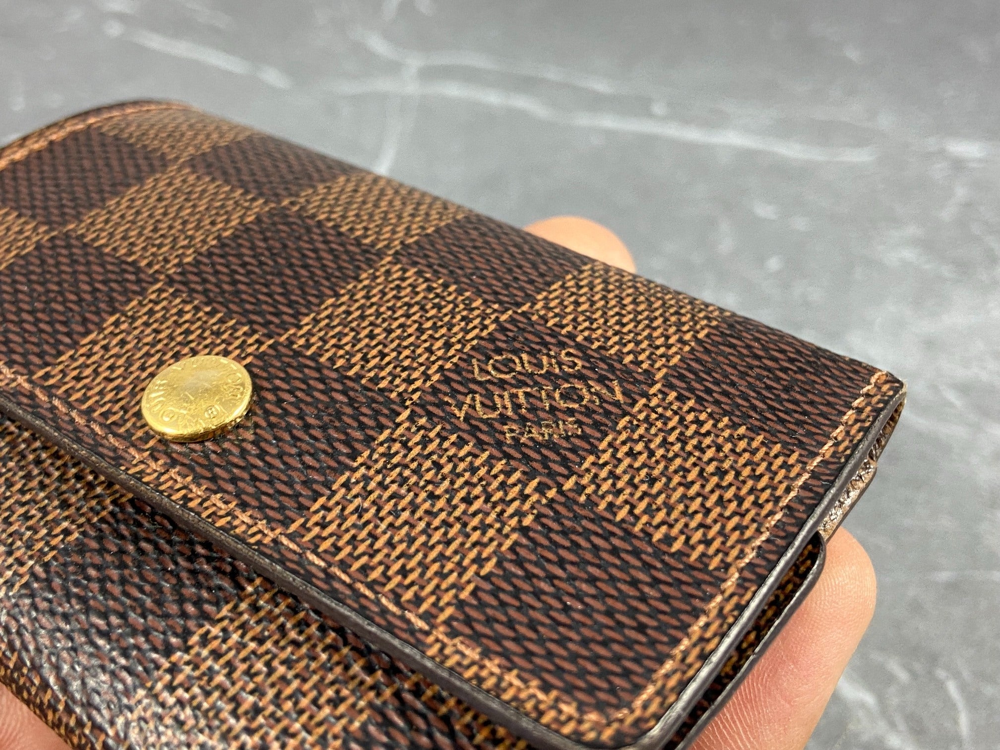 Louis Vuitton 6 Key Holder Damier Ebene Canvas