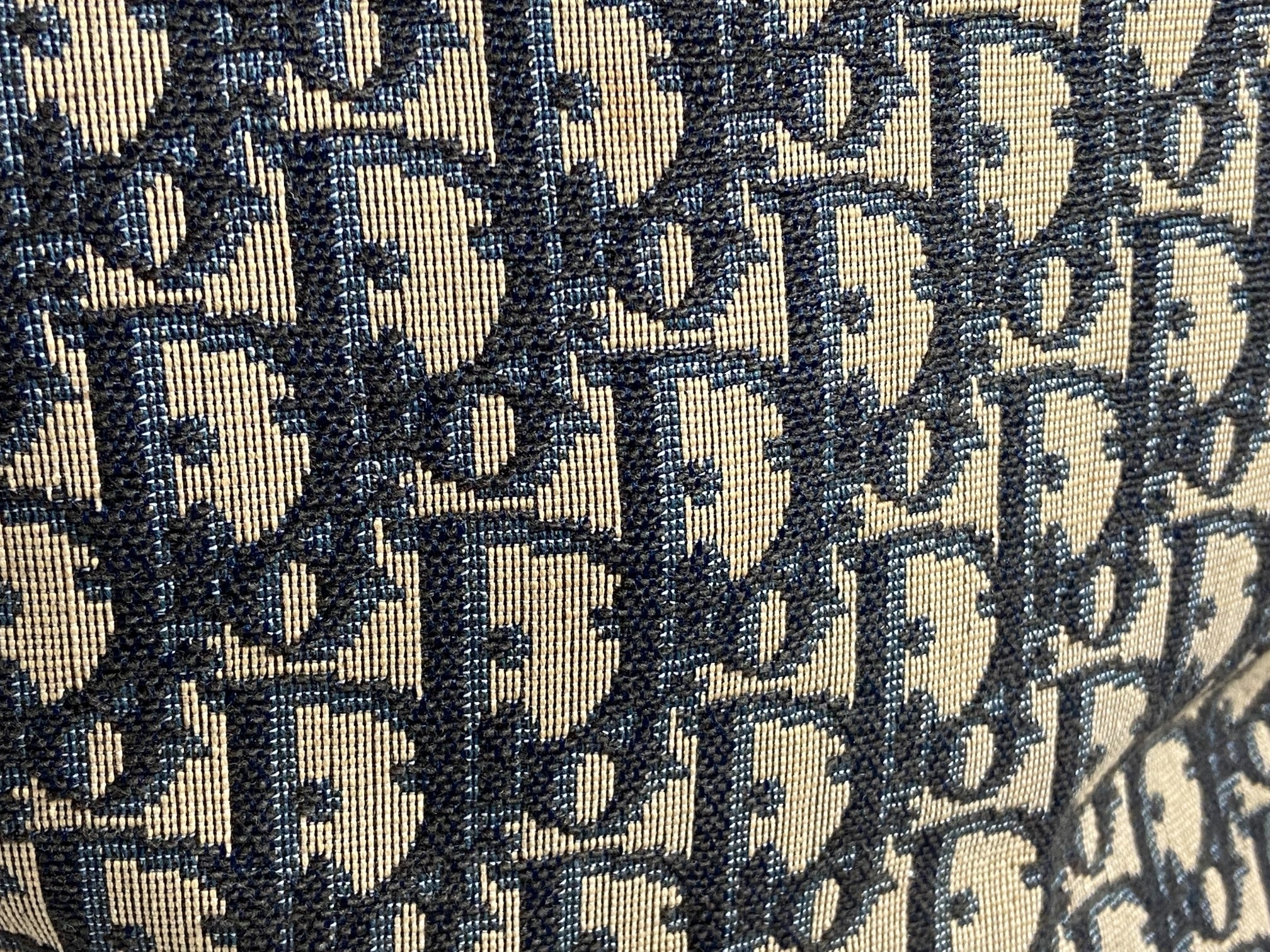 Christian Dior Boston / Duffle Bag Blue Trotter Monogram Size 45