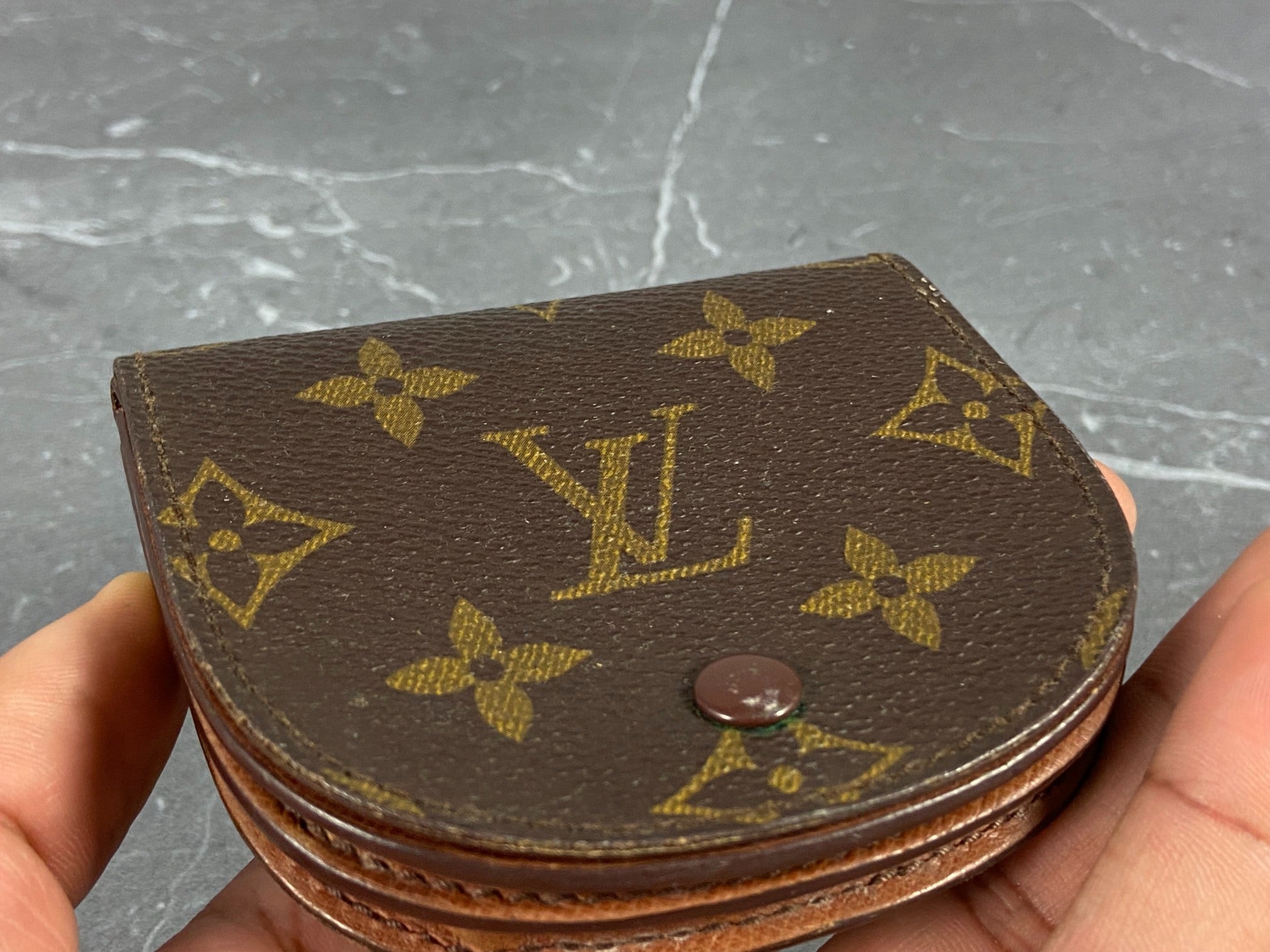 Louis Vuitton Coin Wallet Gousset Monogram Canvas