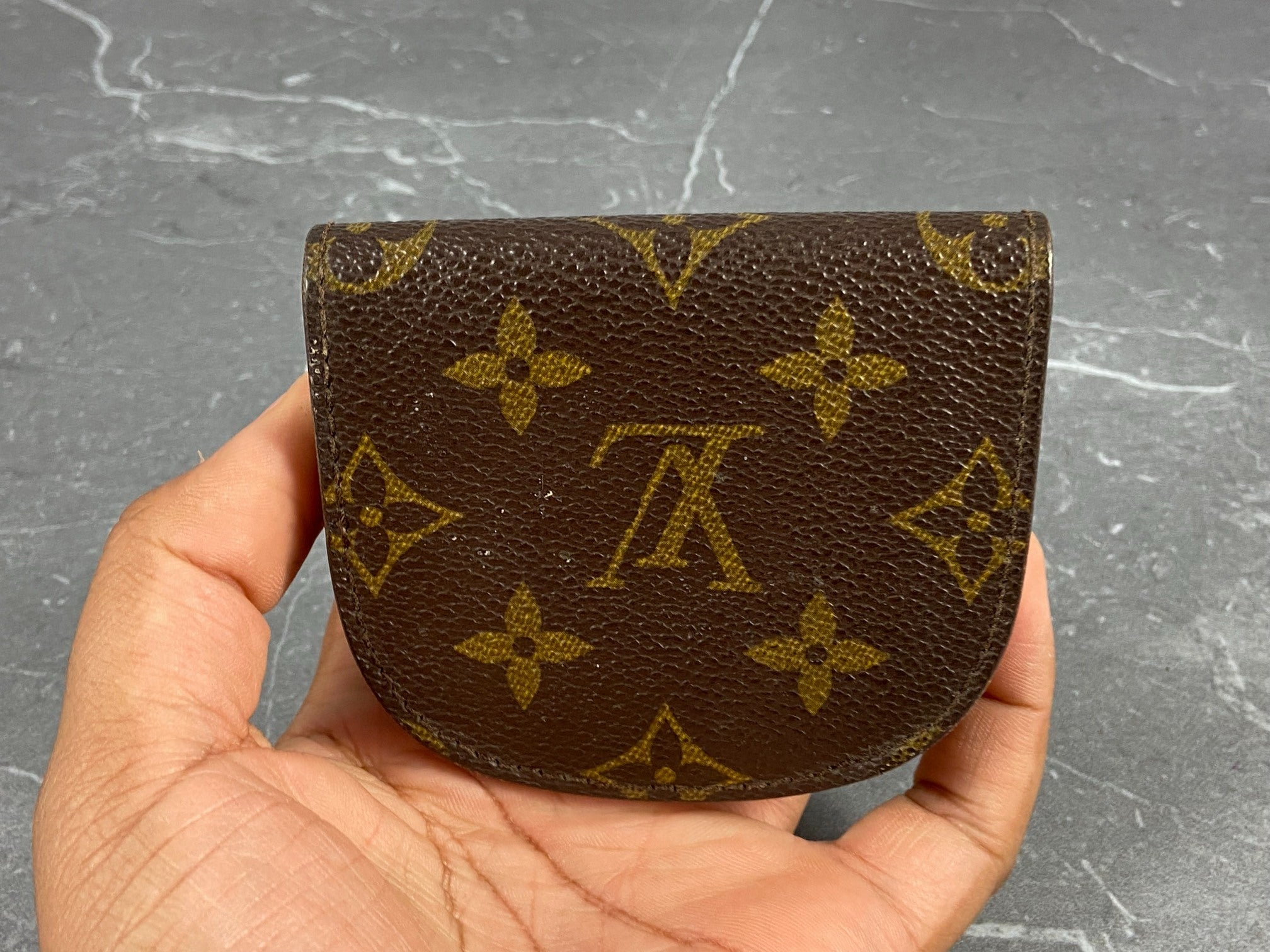 Louis Vuitton Coin Wallet Gousset Monogram Canvas