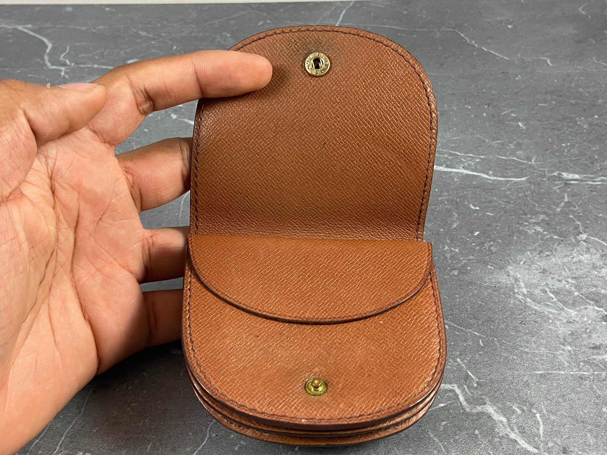 Louis Vuitton Coin Wallet Gousset Monogram Canvas