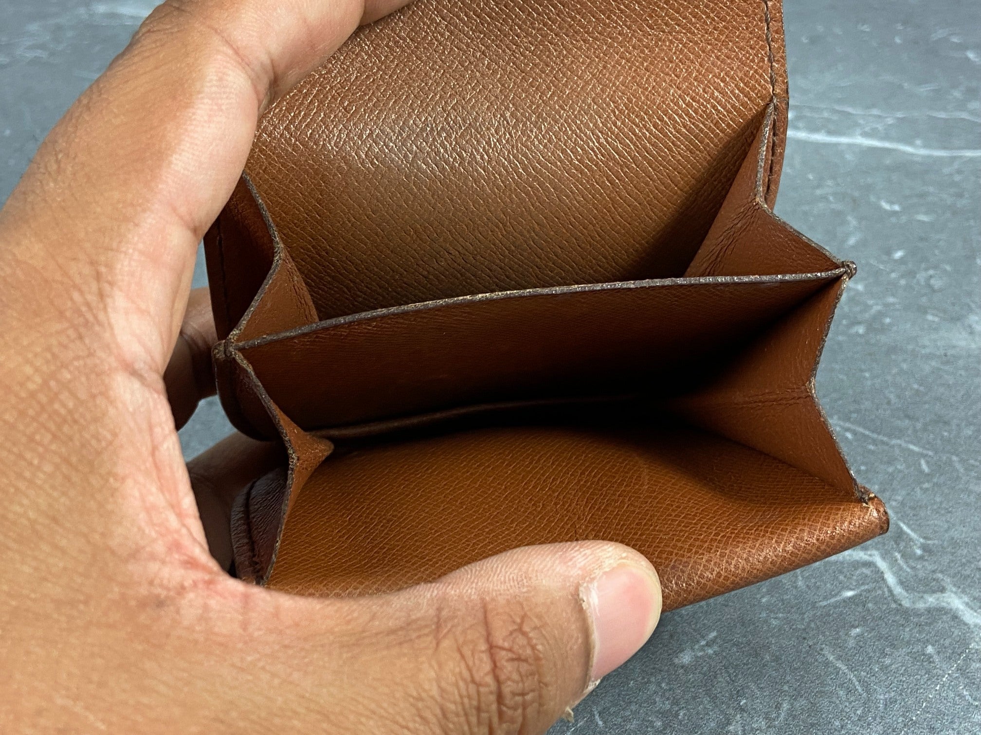 Louis Vuitton Coin Wallet Gousset Monogram Canvas