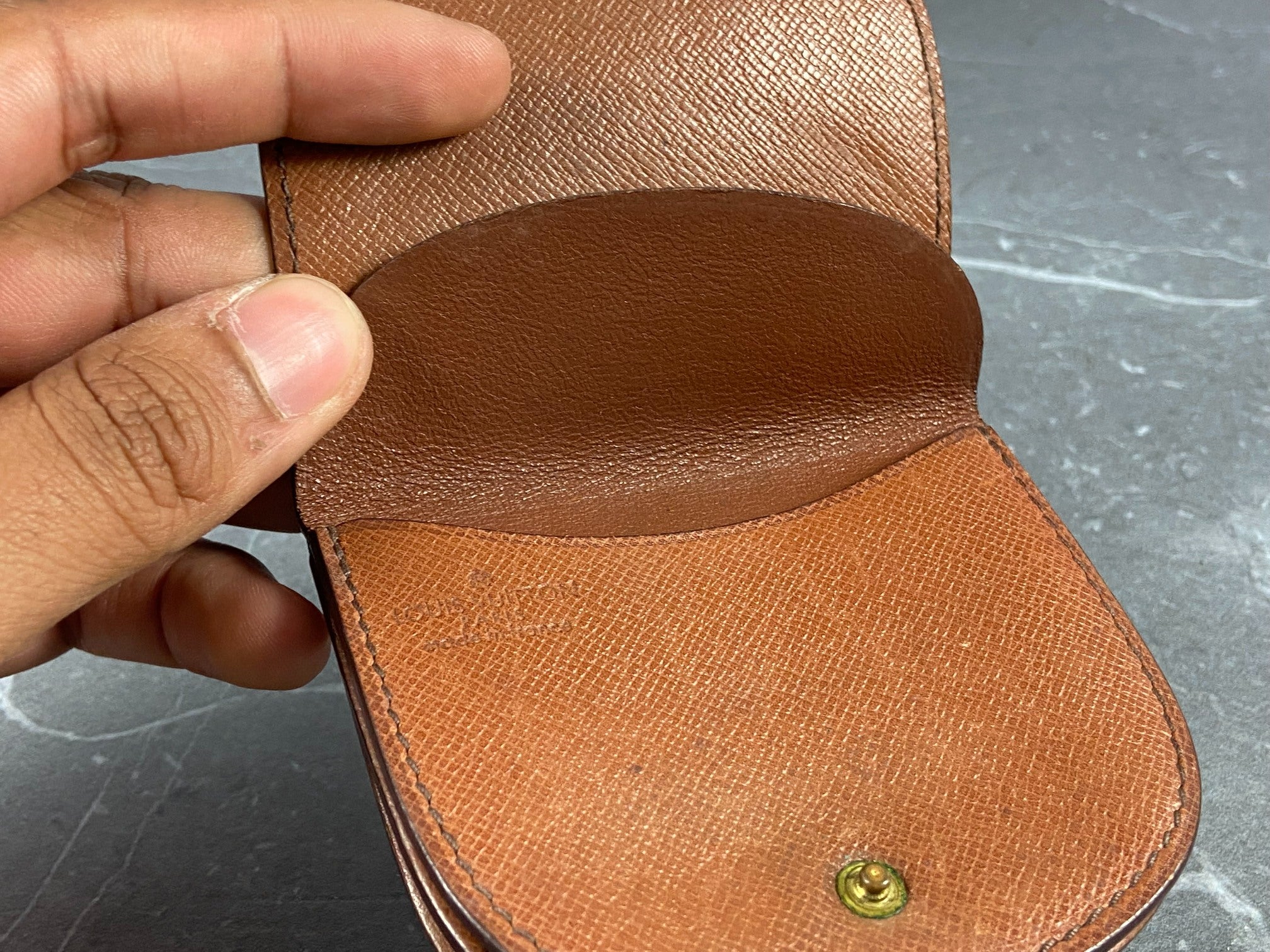 Louis Vuitton Coin Wallet Gousset Monogram Canvas