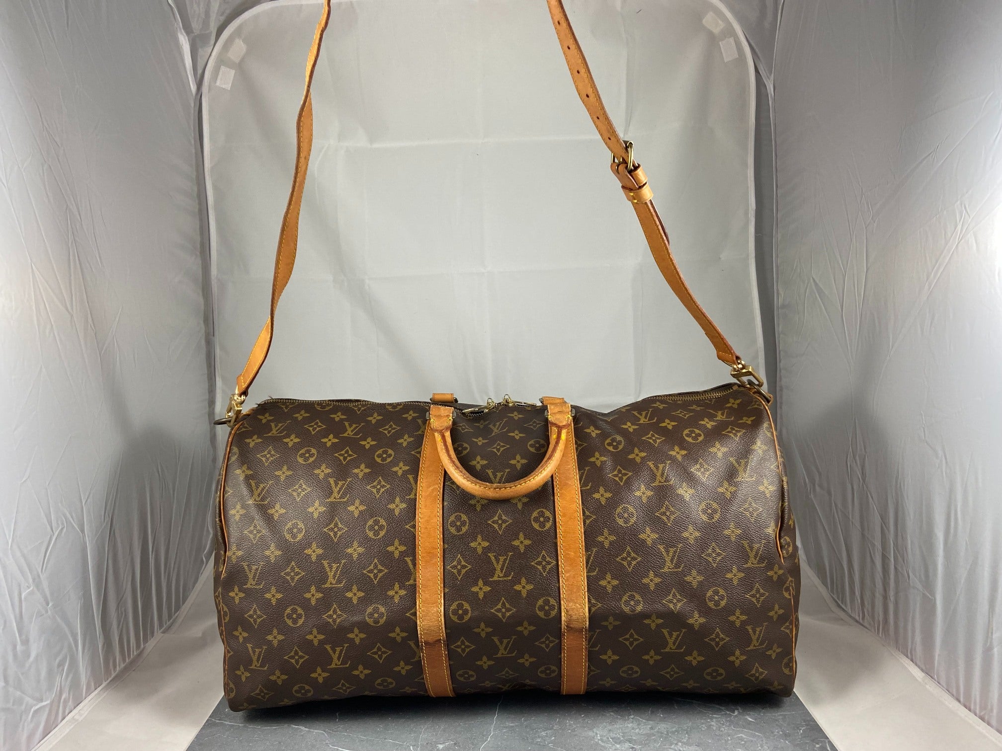 Louis Vuitton Keepall 55 Bandoulière Monogram Canvas