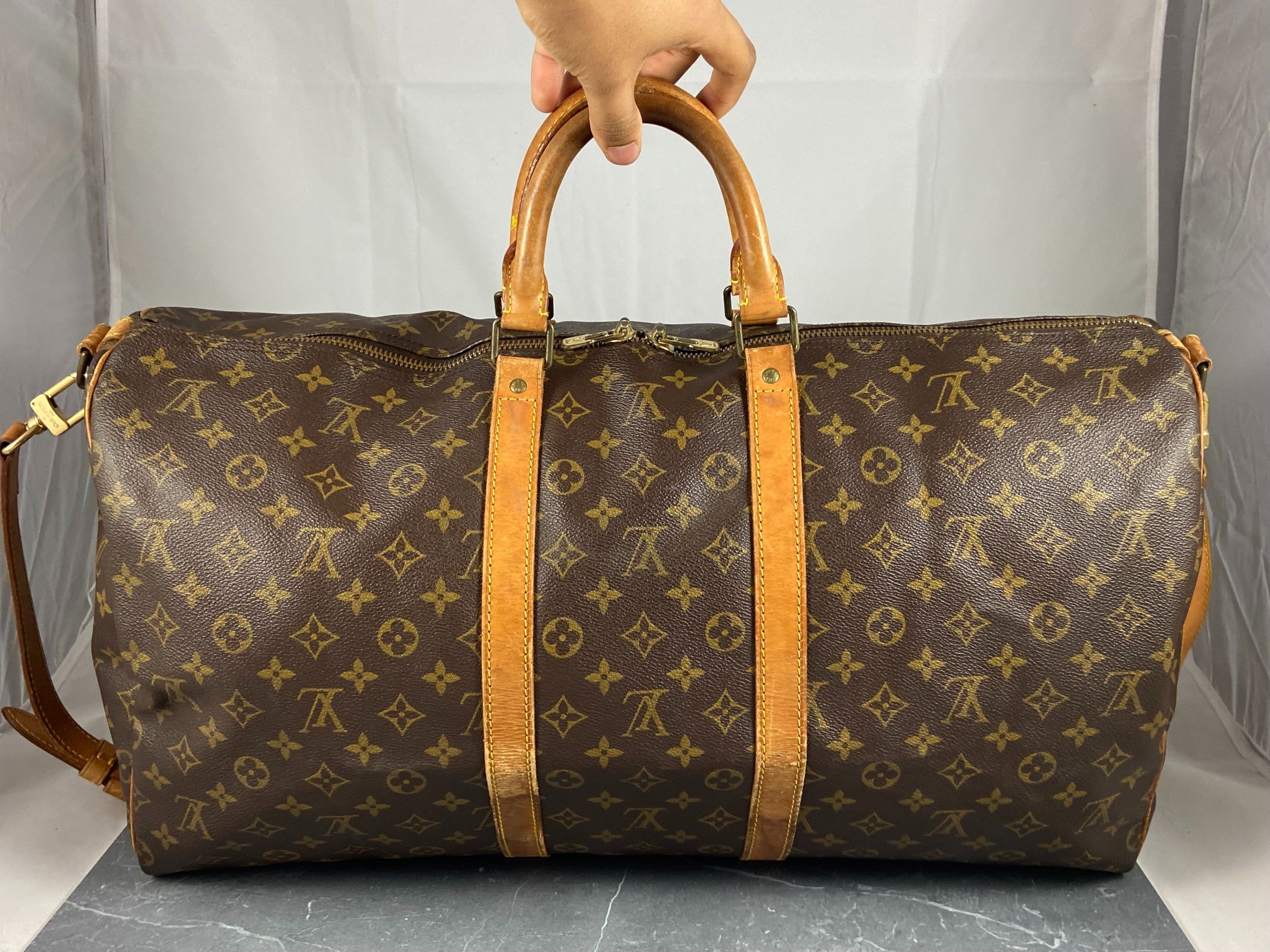 Louis Vuitton Keepall 55 Bandoulière Monogram Canvas