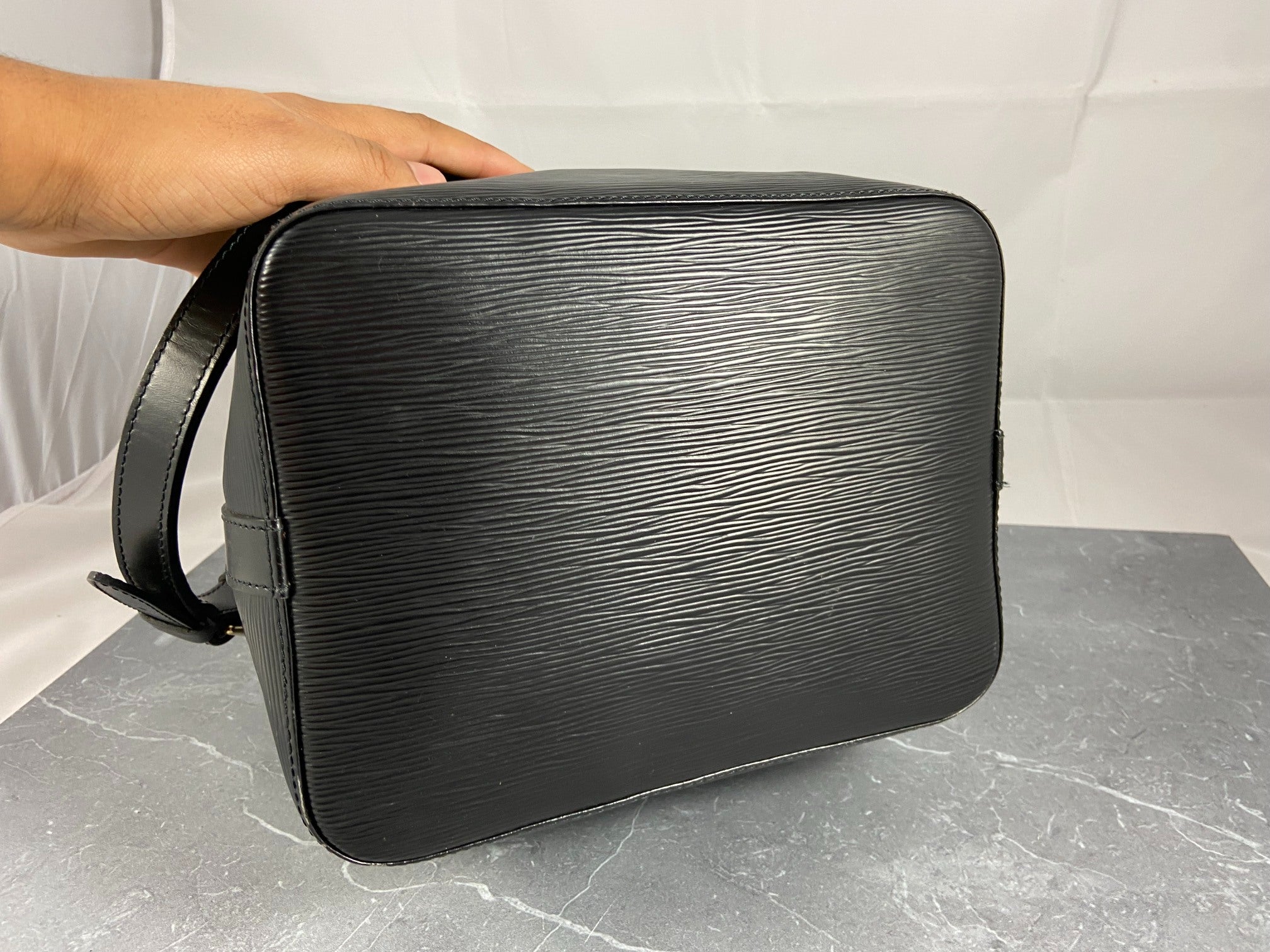 Louis Vuitton Sac Noé Petit Black Epi Leather