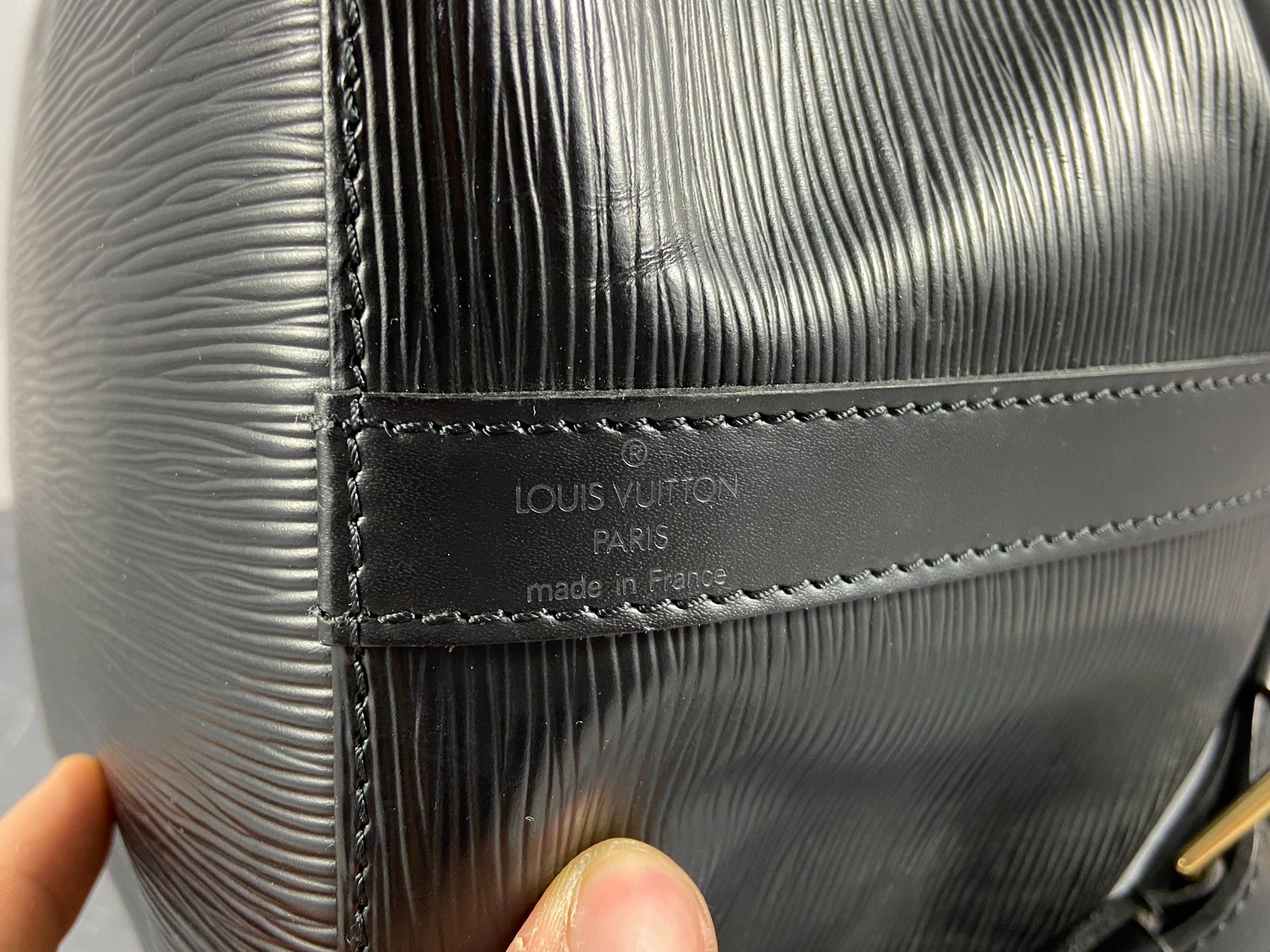 Louis Vuitton Sac Noé Petit Black Epi Leather