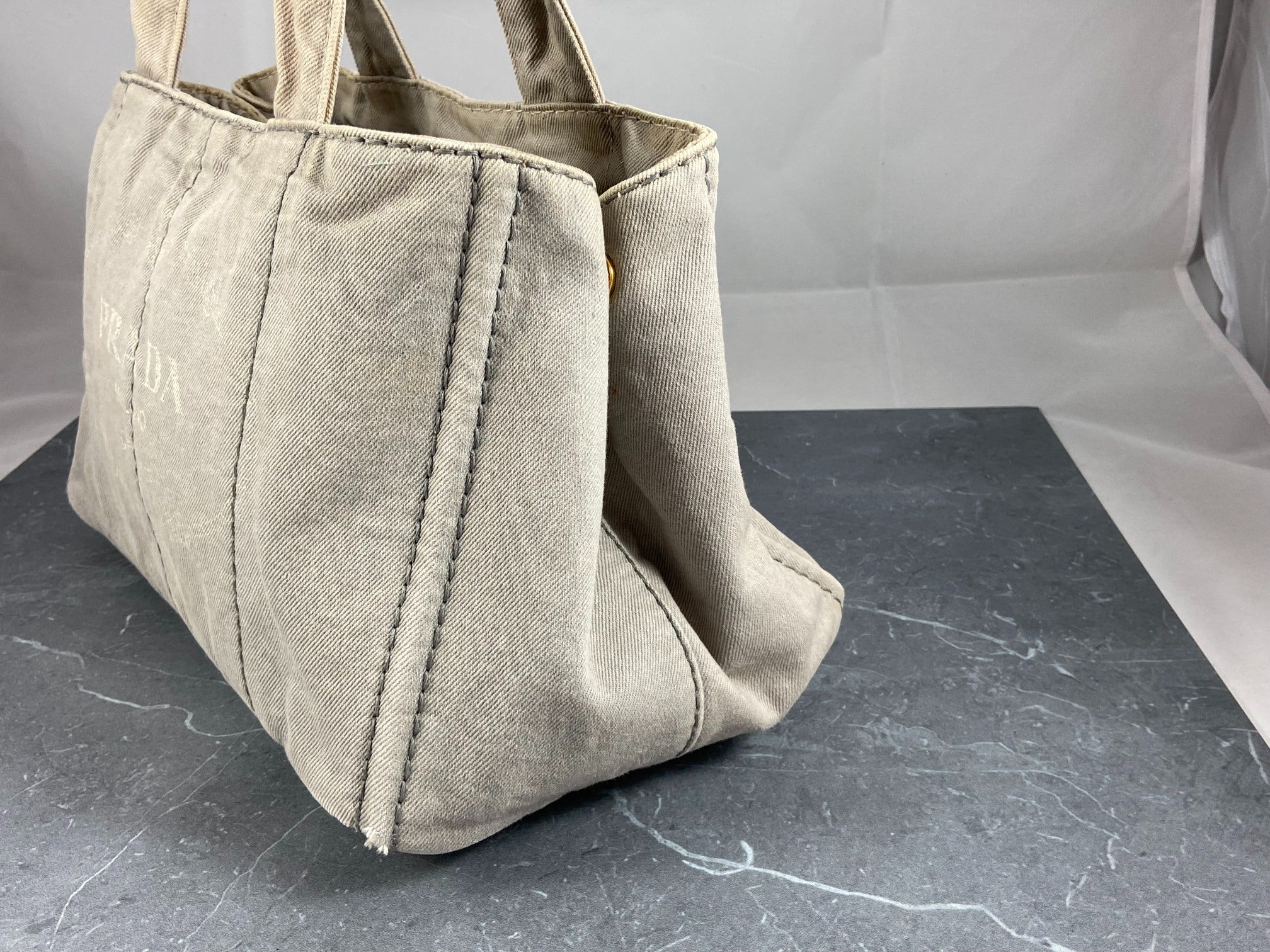 Prada Canapa Tote Bag Black