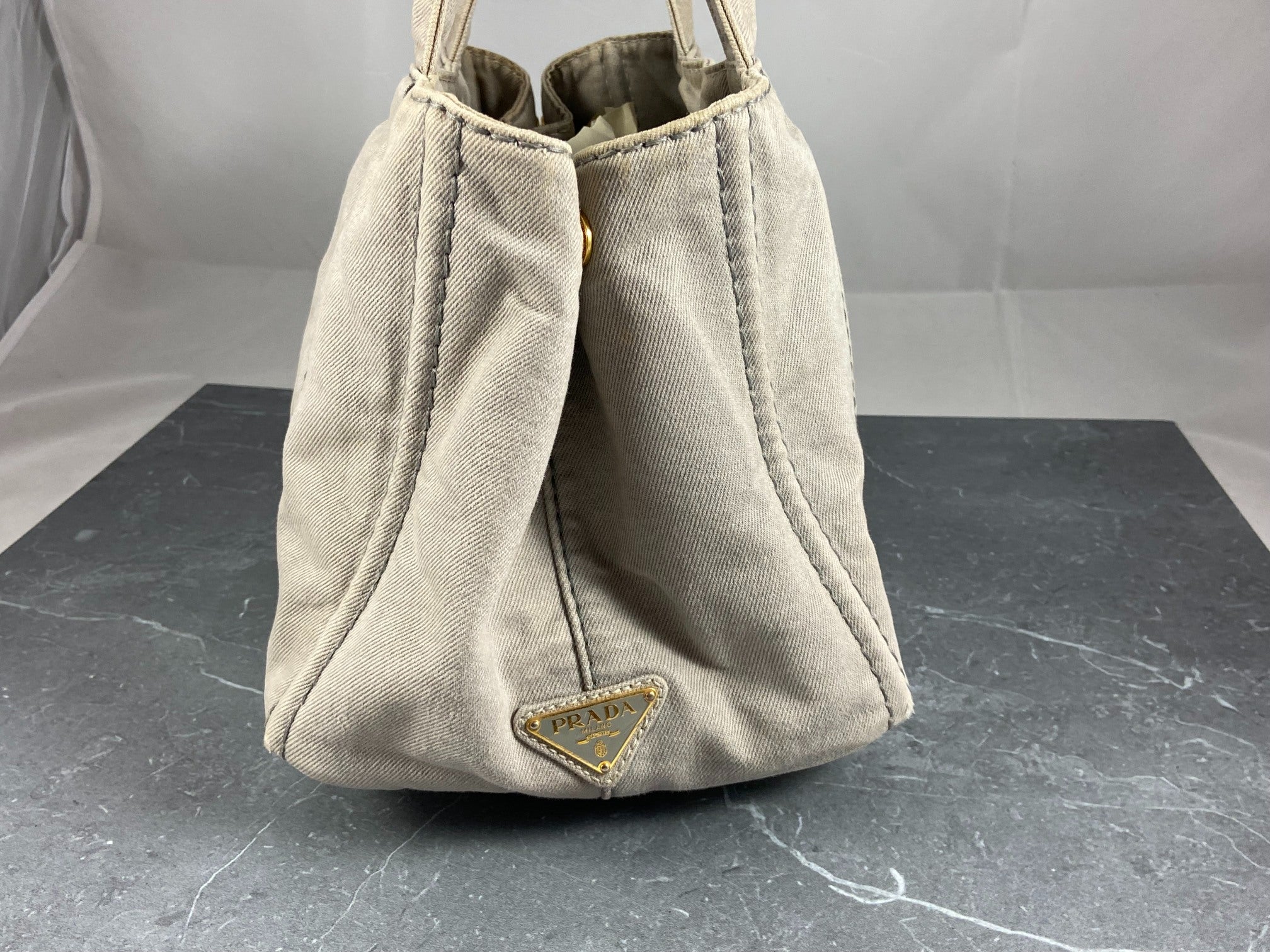 Prada Canapa Tote Bag Black