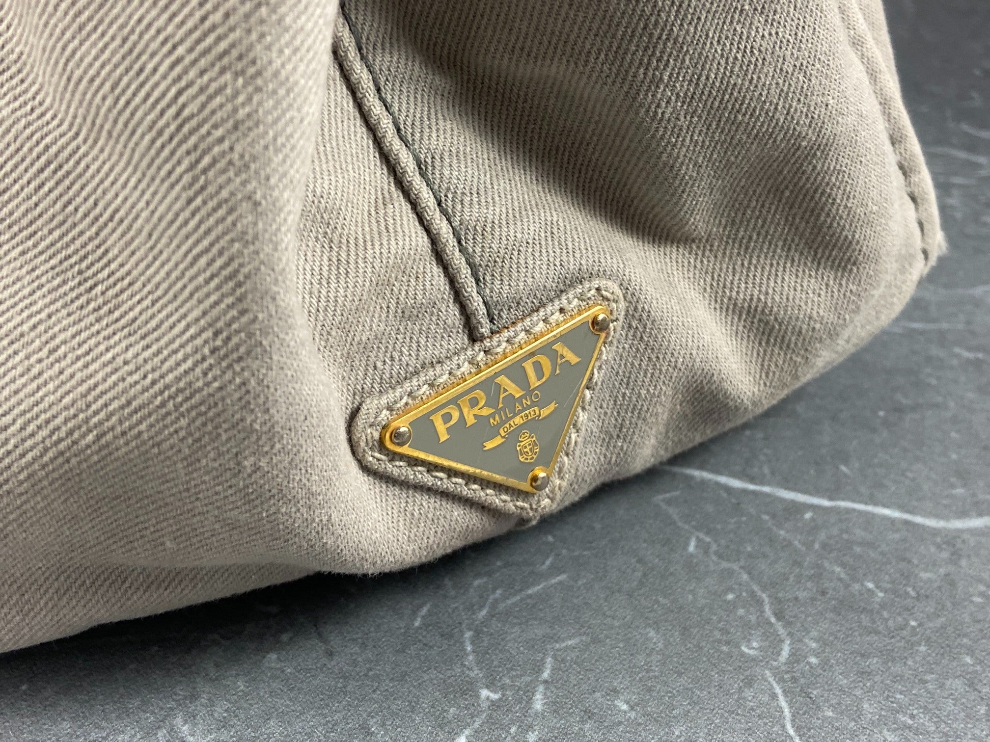 Prada Canapa Tote Bag Black