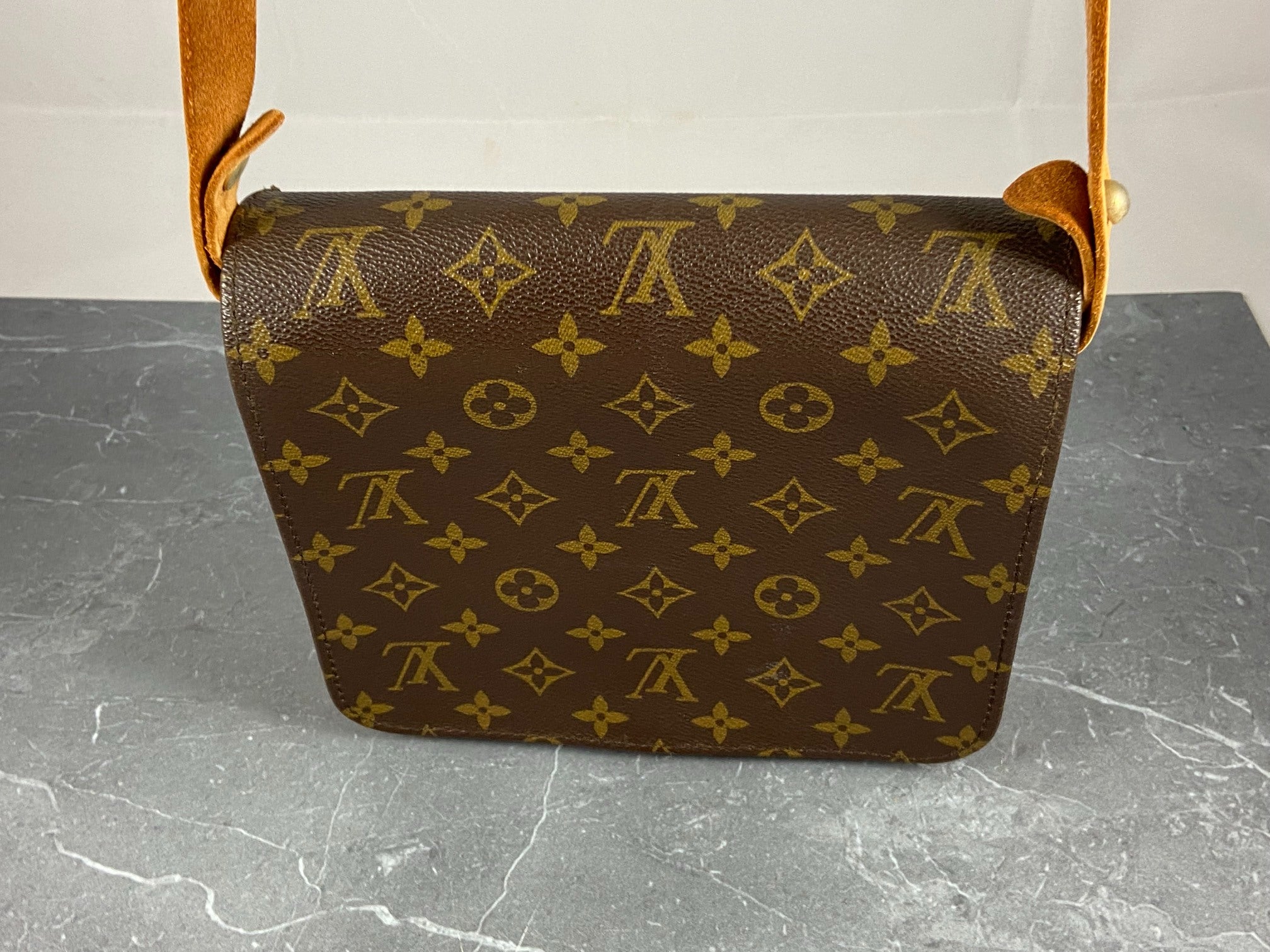 Louis Vuitton Cartouchière MM Shoulder Bag Monogram Canvas