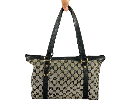 Gucci Abbey Hand / Shopper Bag Grey GG Monogram
