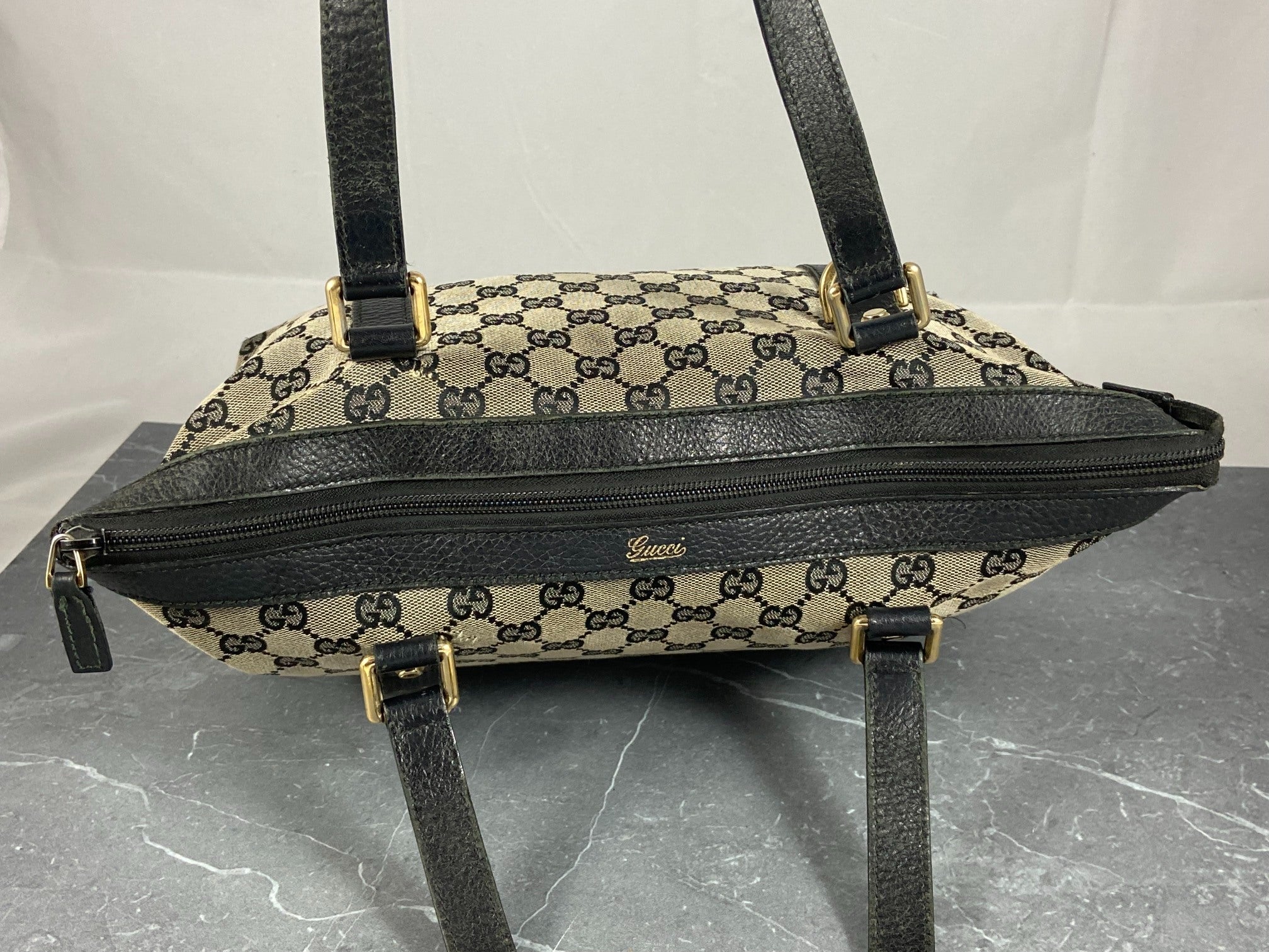 Gucci Abbey Hand / Shopper Bag Grey GG Monogram