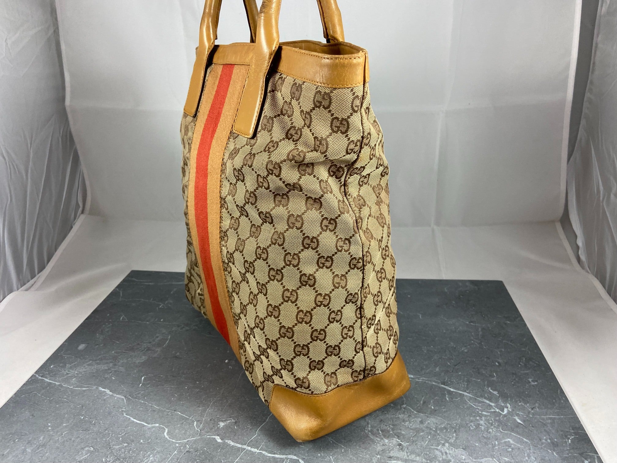 Gucci Hand / Tote Bag Beige GG Monogram
