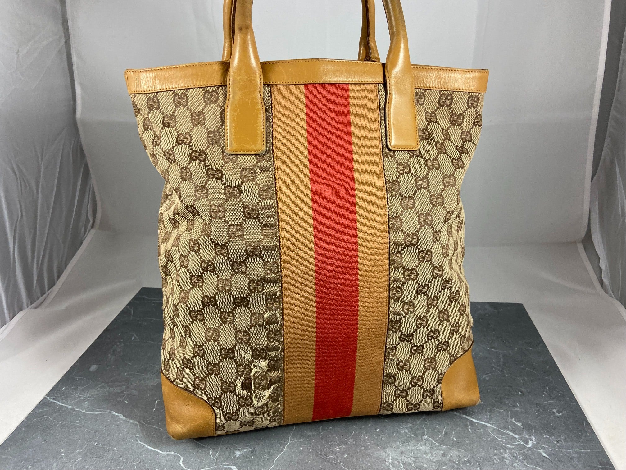 Gucci Hand / Tote Bag Beige GG Monogram