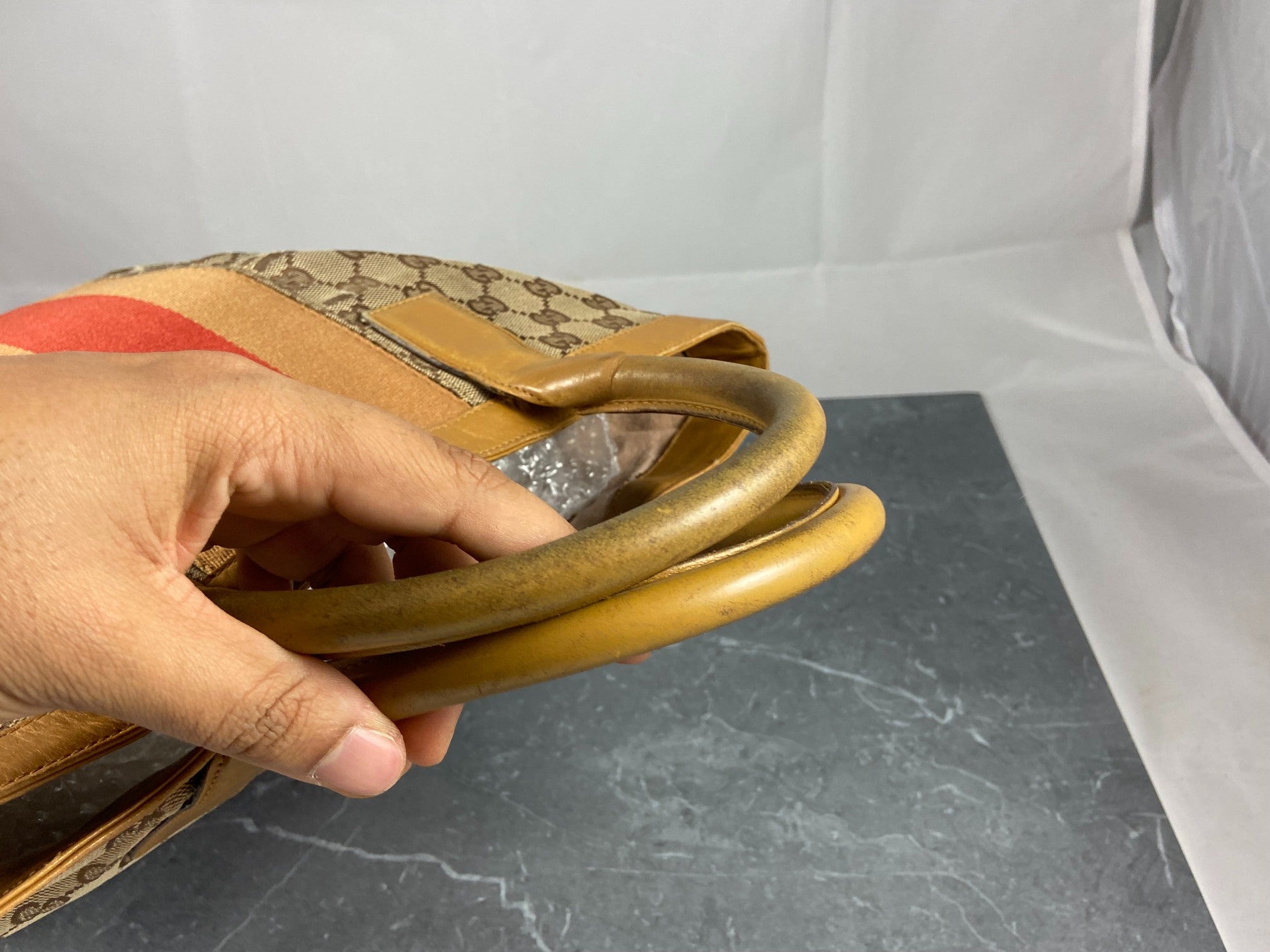 Gucci Hand / Tote Bag Beige GG Monogram