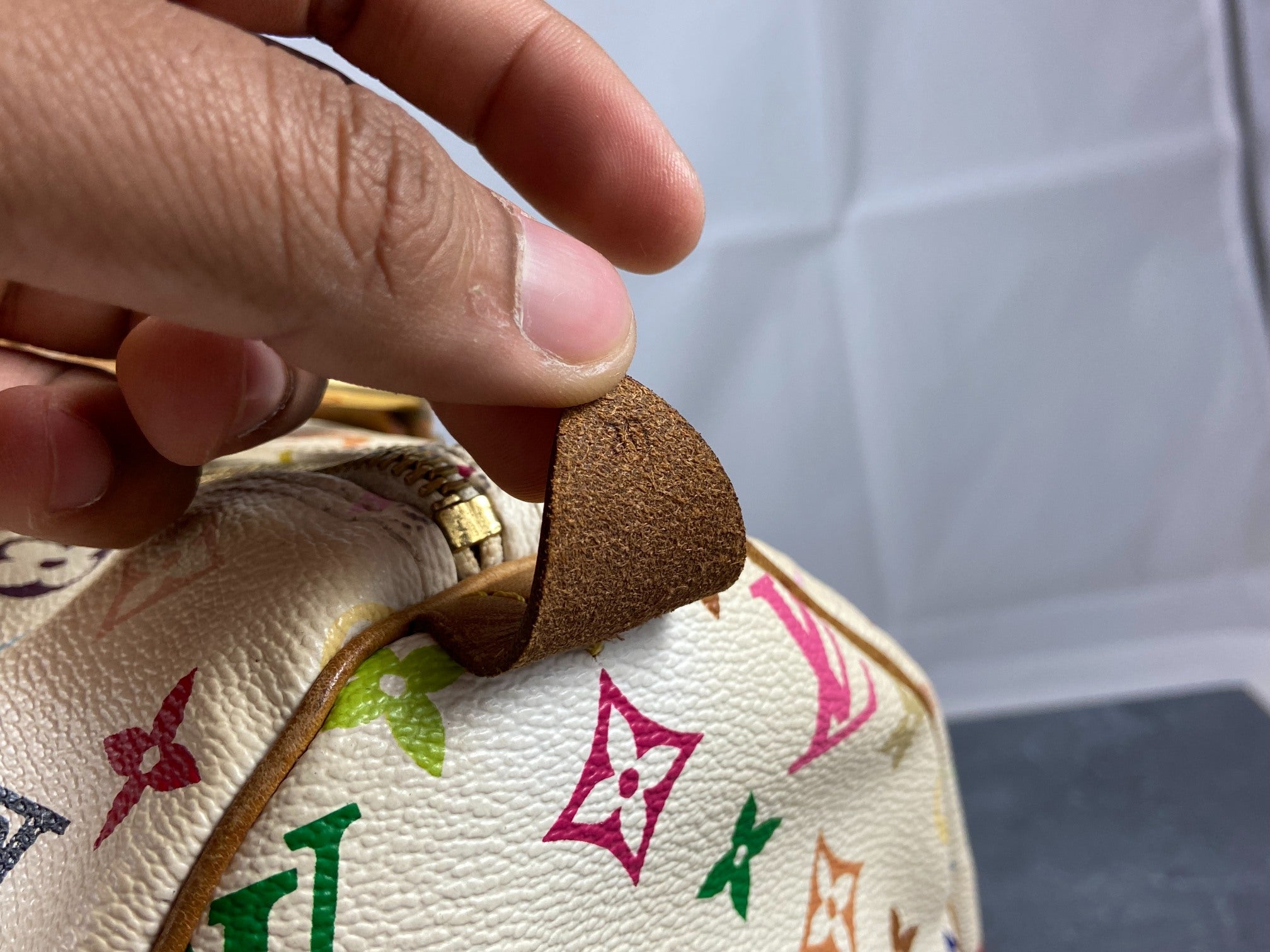 Louis Vuitton Speedy 30 Murakami Multicolor White