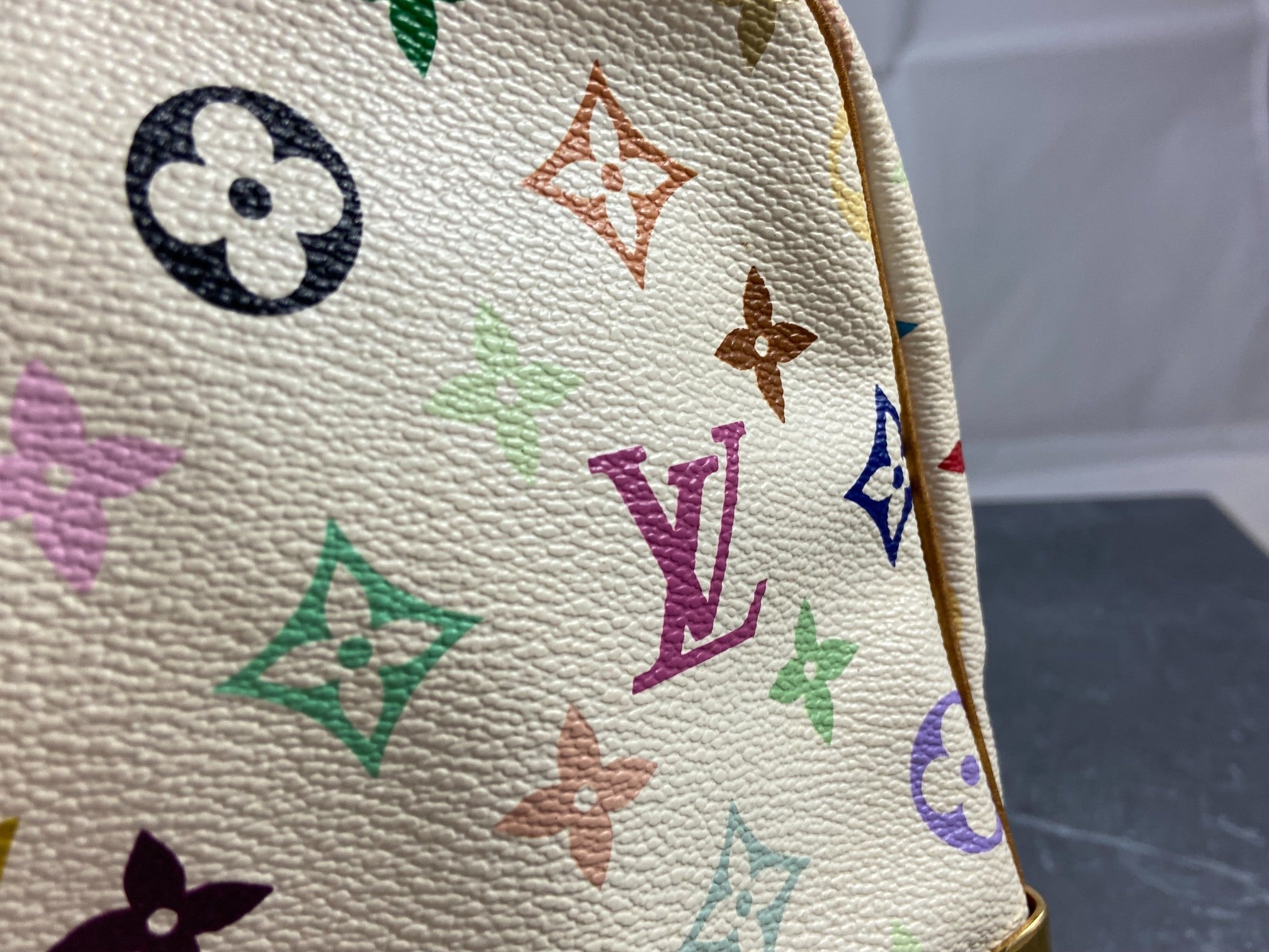 Louis Vuitton Speedy 30 Murakami Multicolor White