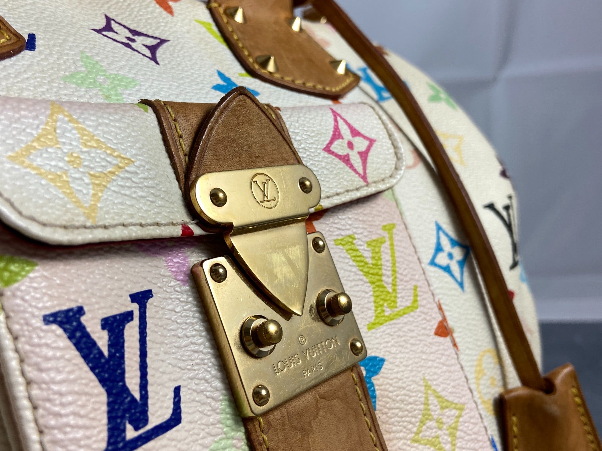 Louis Vuitton Speedy 30 Murakami Multicolor White