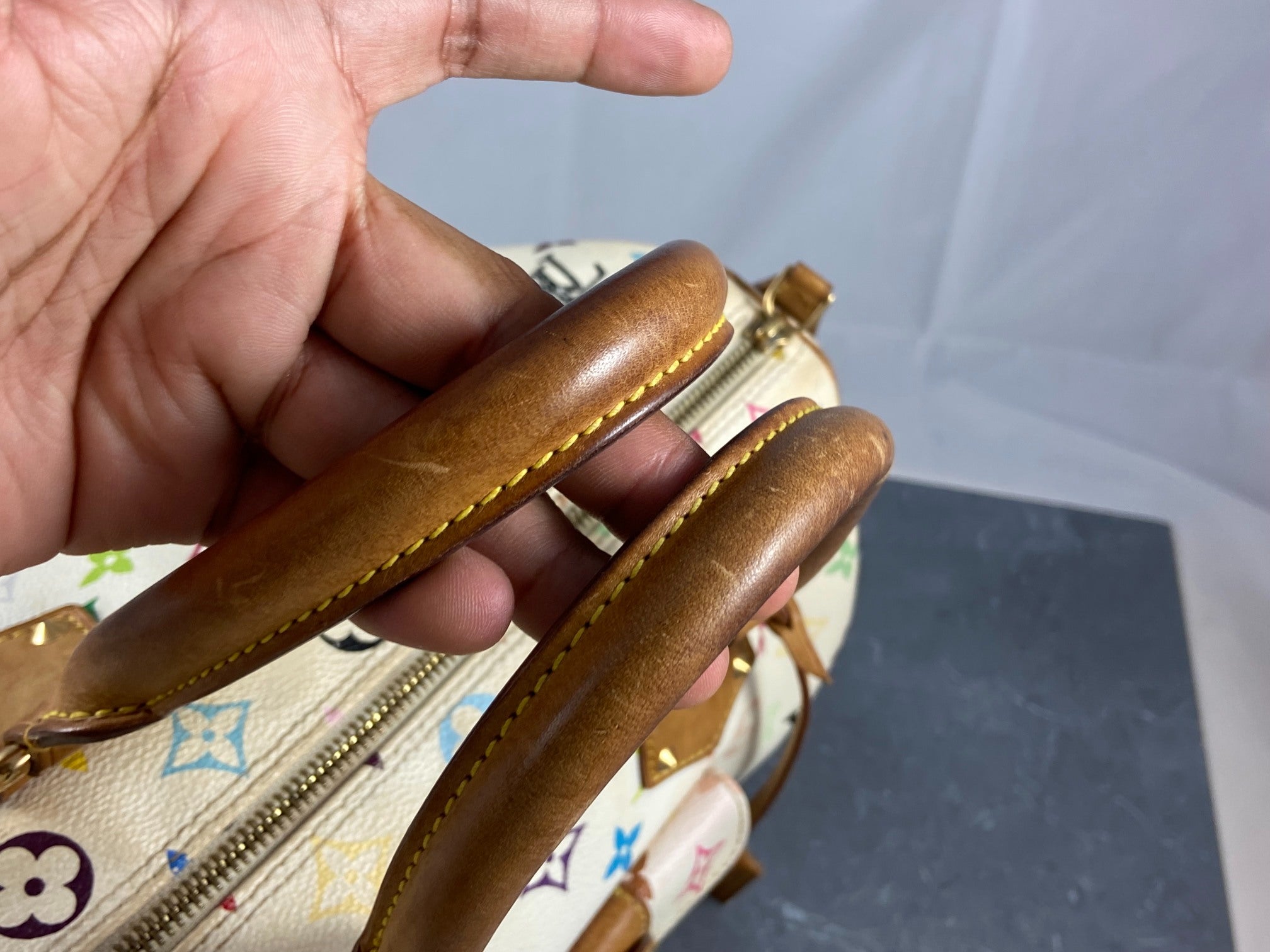 Louis Vuitton Speedy 30 Murakami Multicolor White