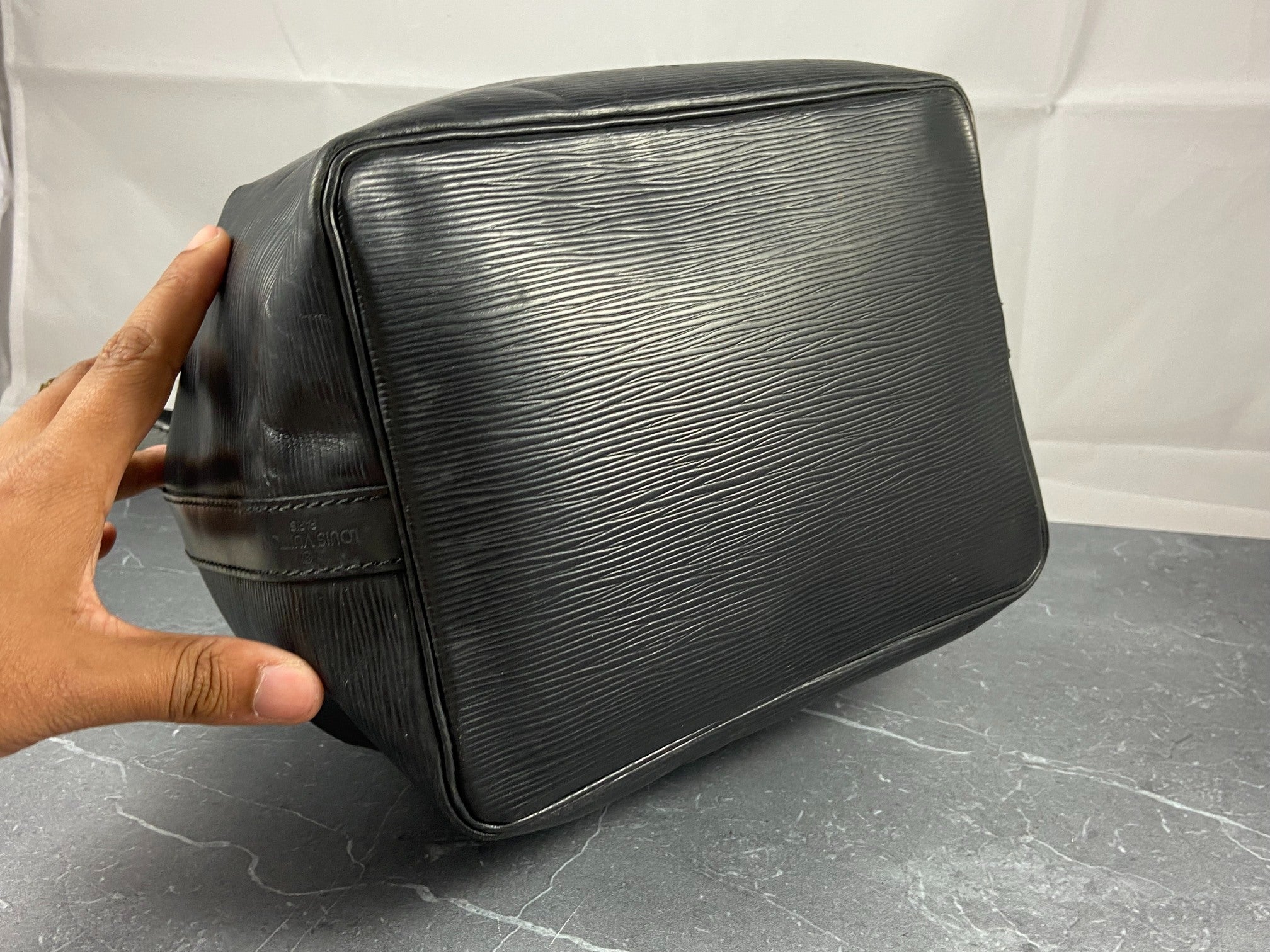 Louis Vuitton Sac Noé Petit Black Epi Leather