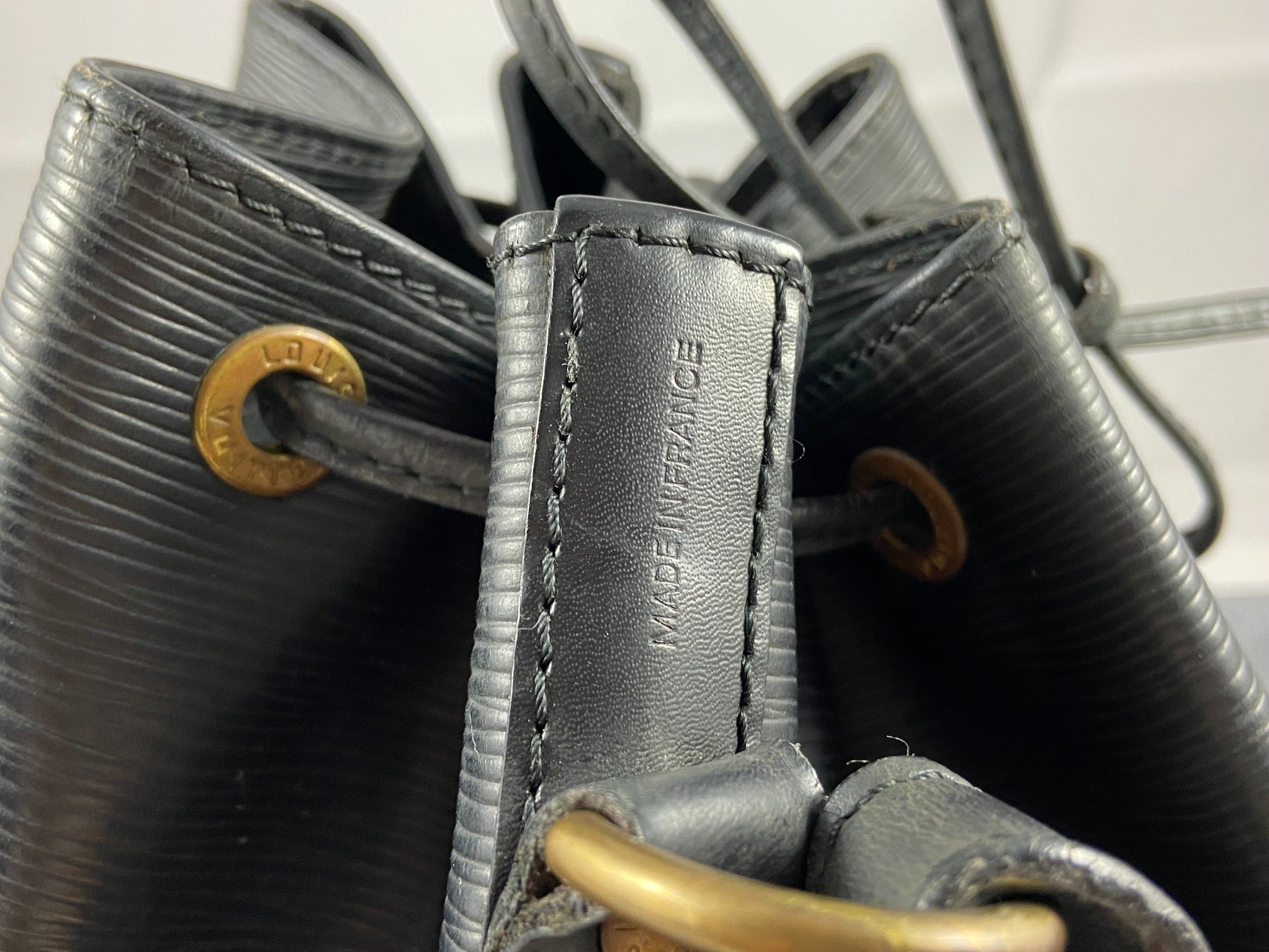 Louis Vuitton Sac Noé Petit Black Epi Leather