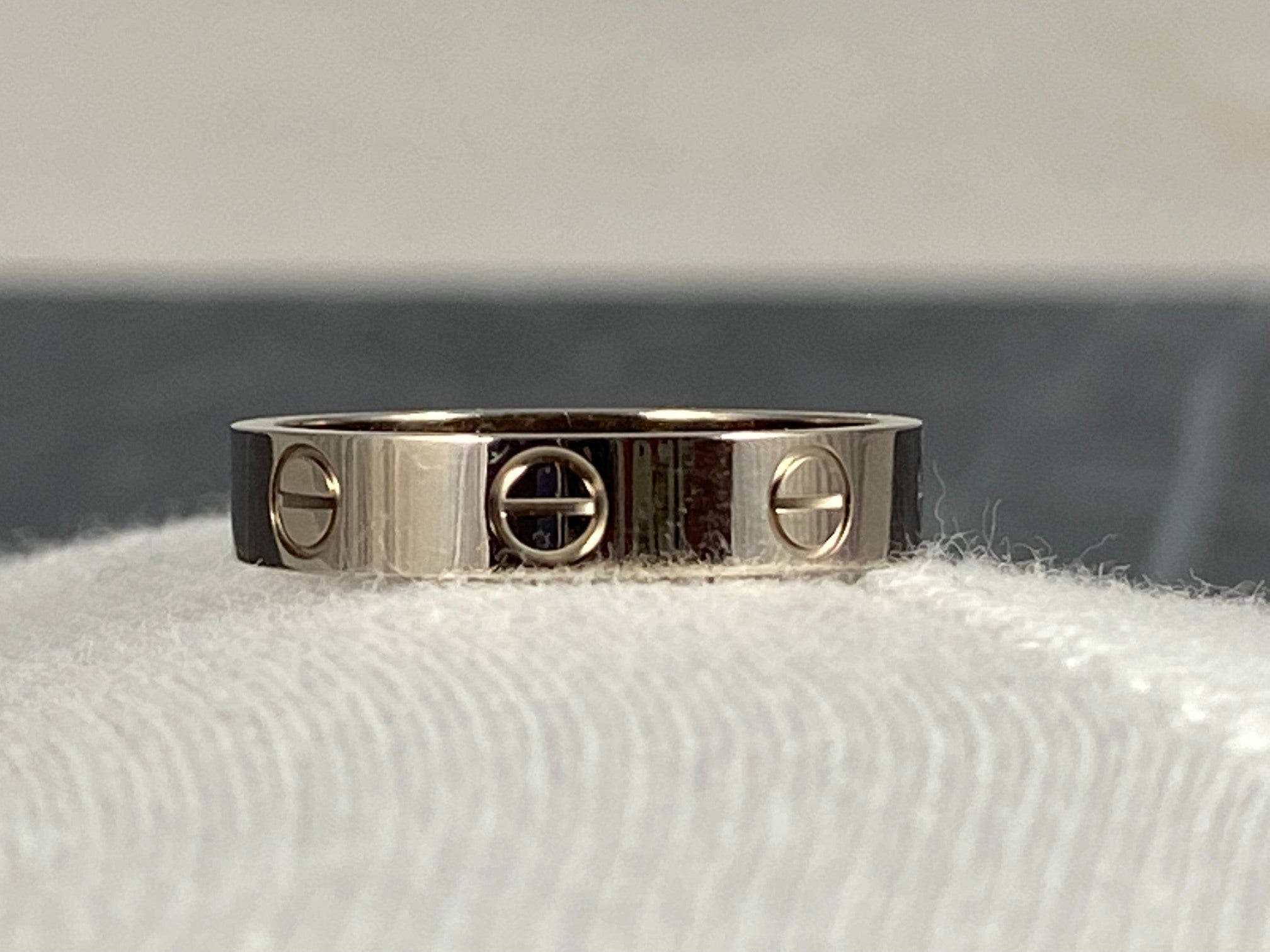 Cartier Love Ring White Gold Size 50