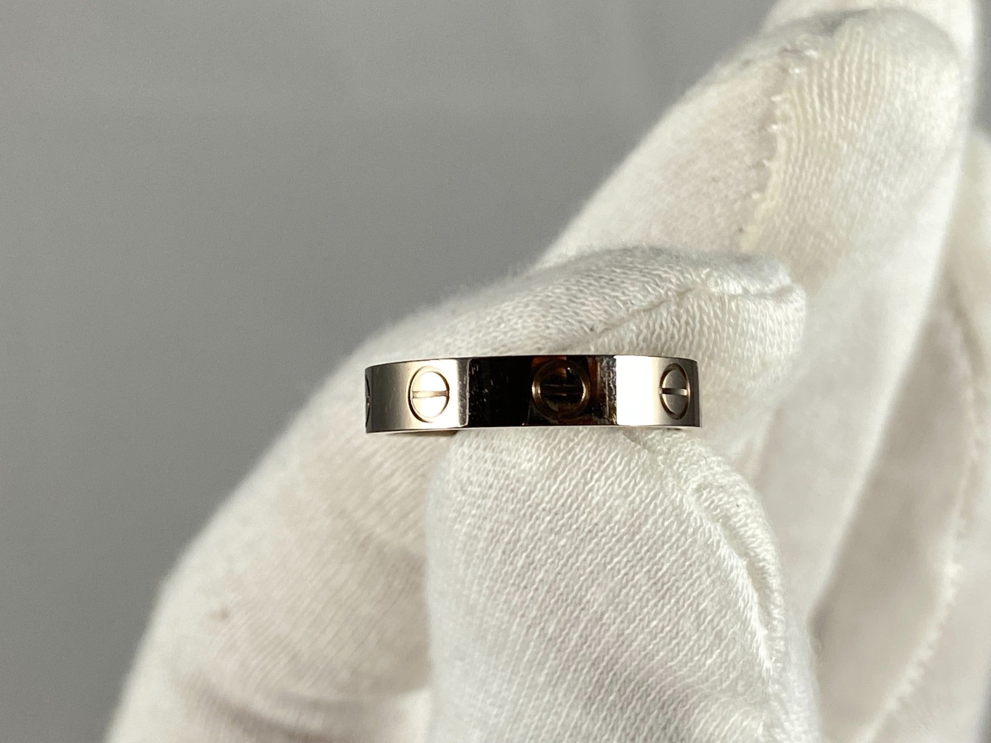 Cartier Love Ring White Gold Size 50