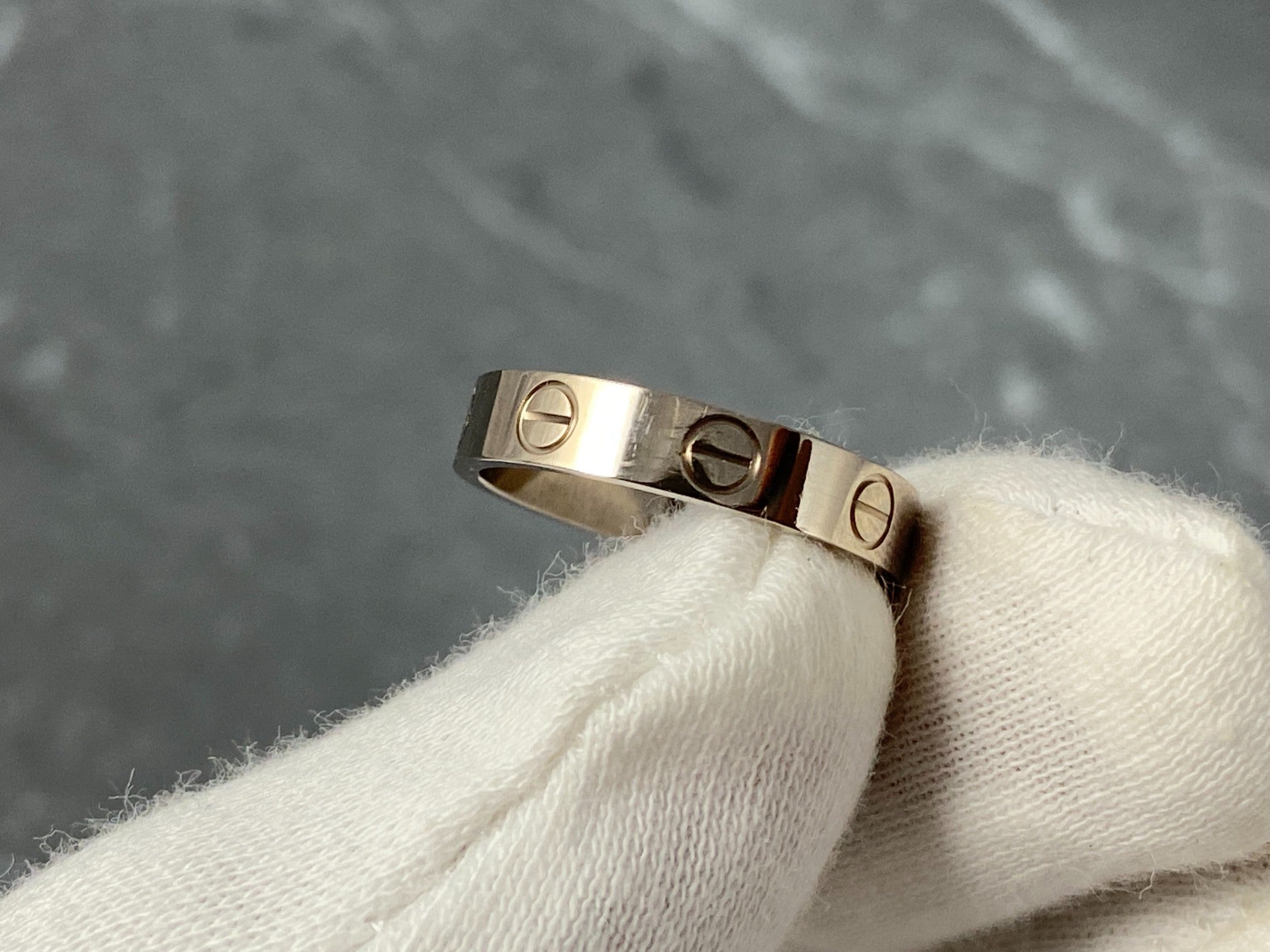 Cartier Love Ring White Gold Size 50