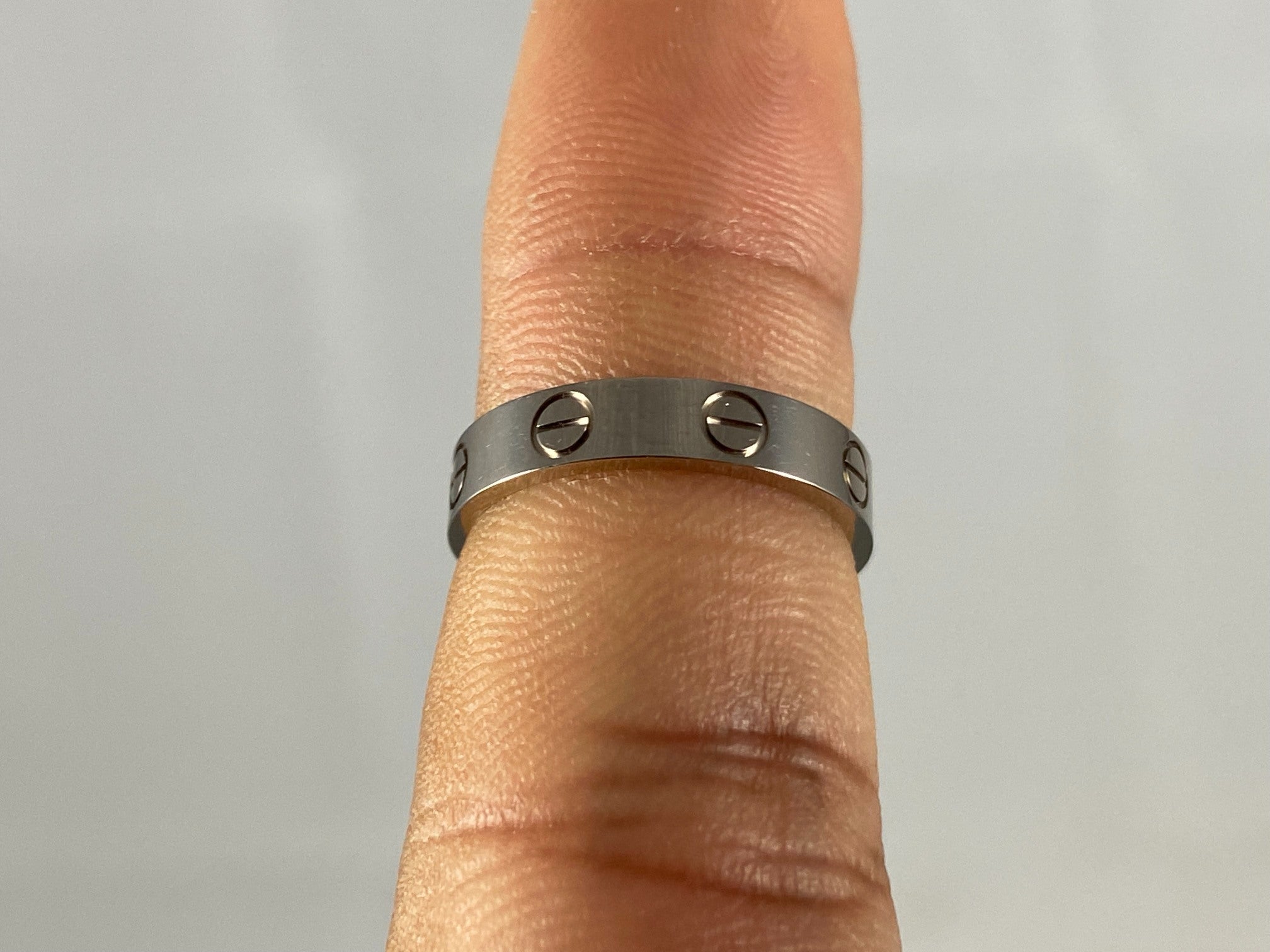 Cartier Love Ring White Gold Size 50