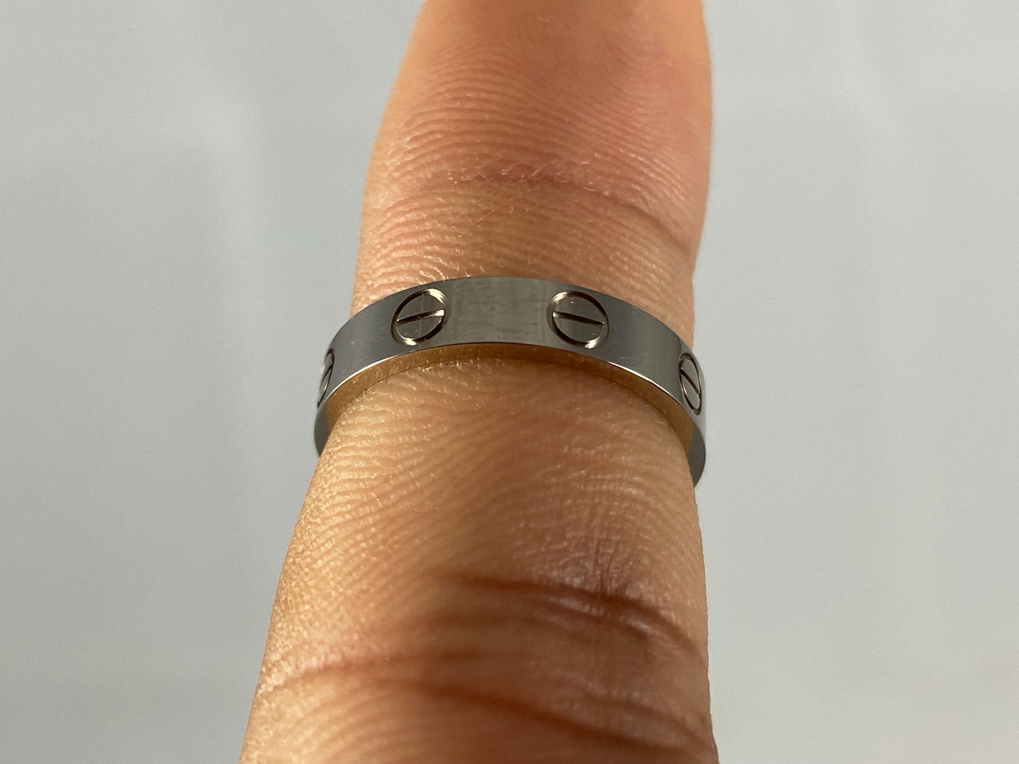 Cartier Love Ring White Gold Size 50