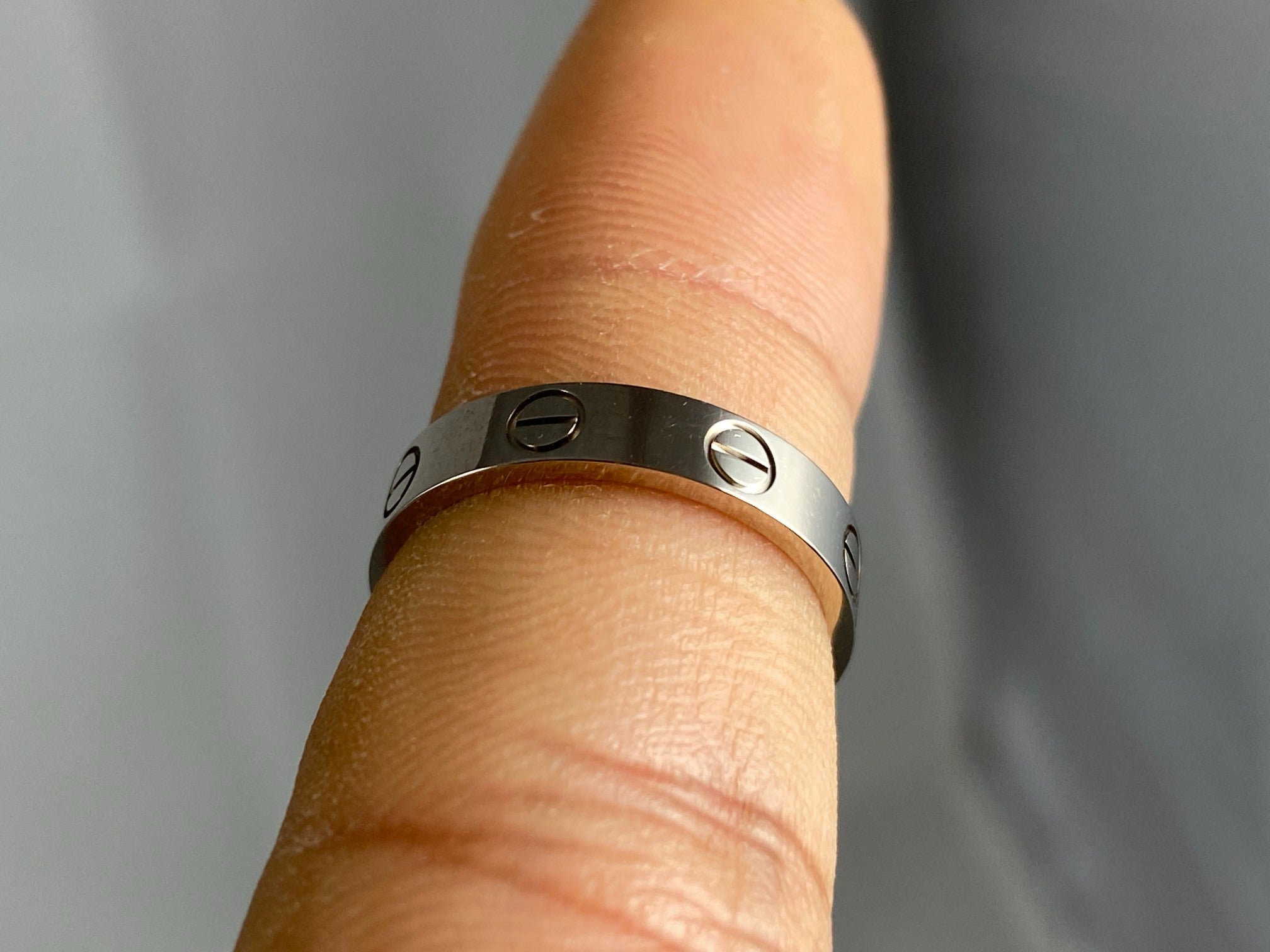 Cartier Love Ring White Gold Size 50