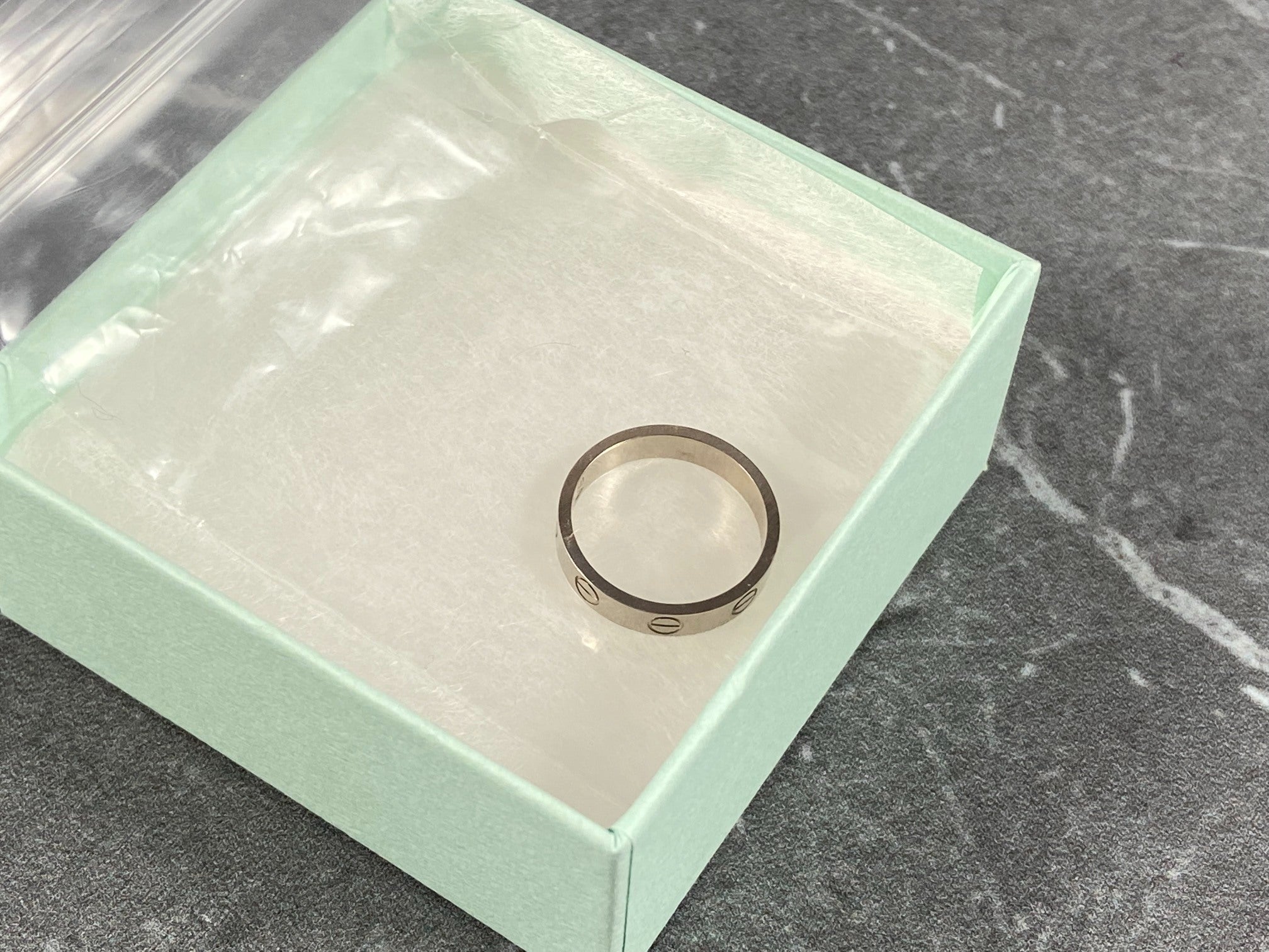 Cartier Love Ring White Gold Size 50