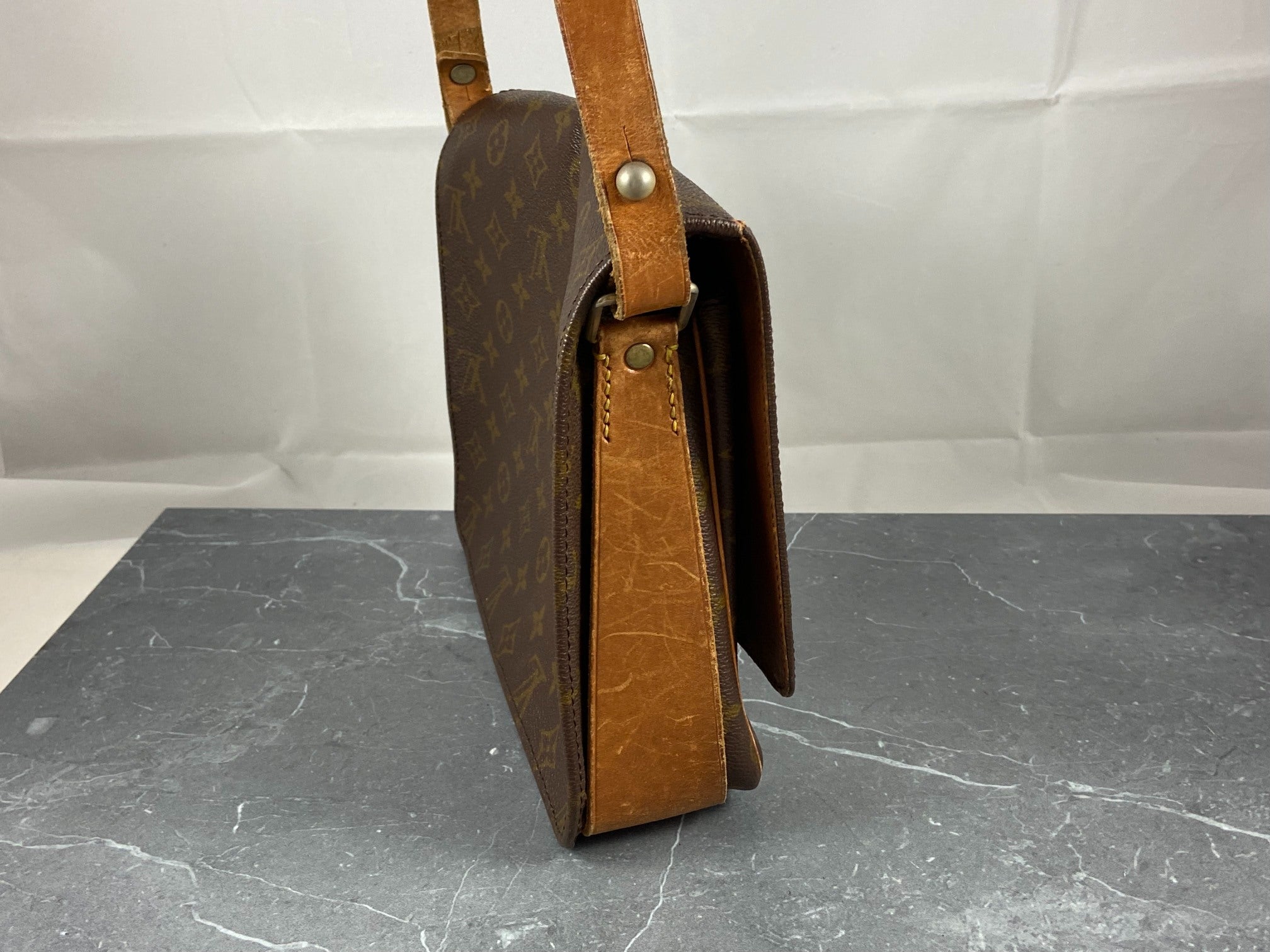 Louis Vuitton Cartouchière GM Shoulder Bag Monogram Canvas