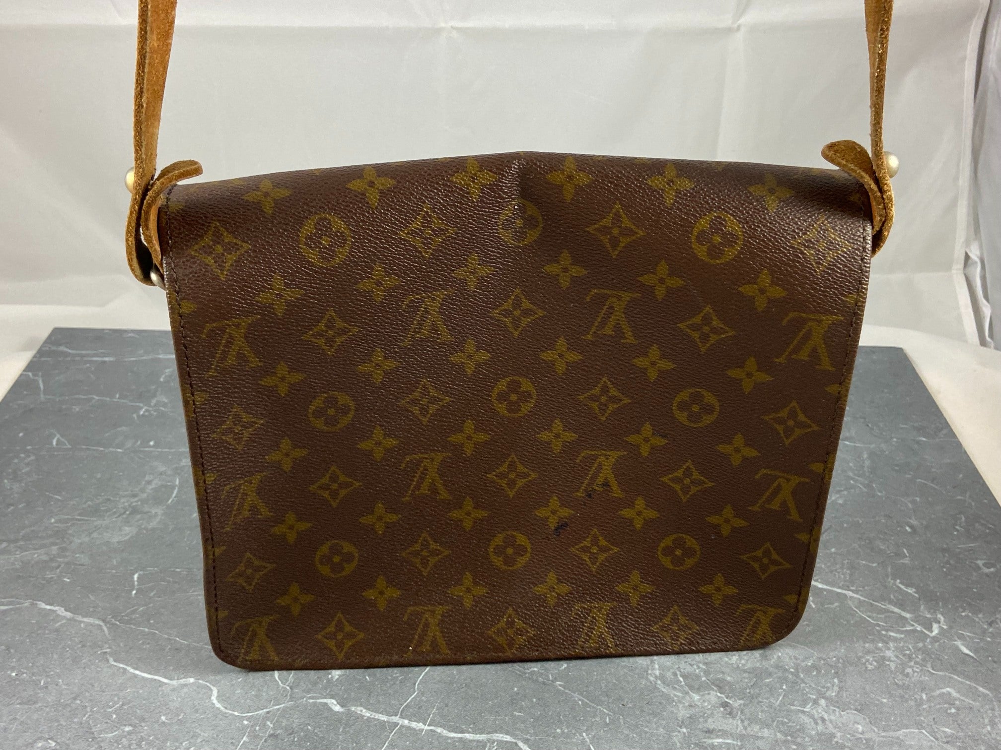 Louis Vuitton Cartouchière GM Shoulder Bag Monogram Canvas