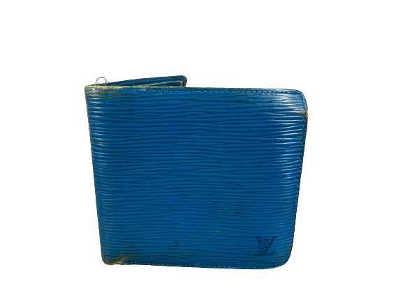 Louis Vuitton Marco Wallet Blue Epi Leather