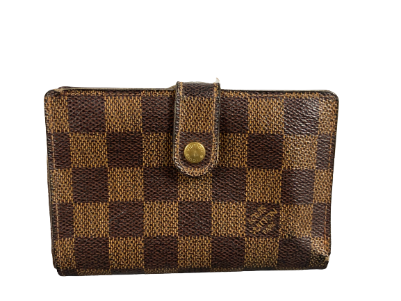 Louis Vuitton French Compact Wallet Damier Ebene Canvas