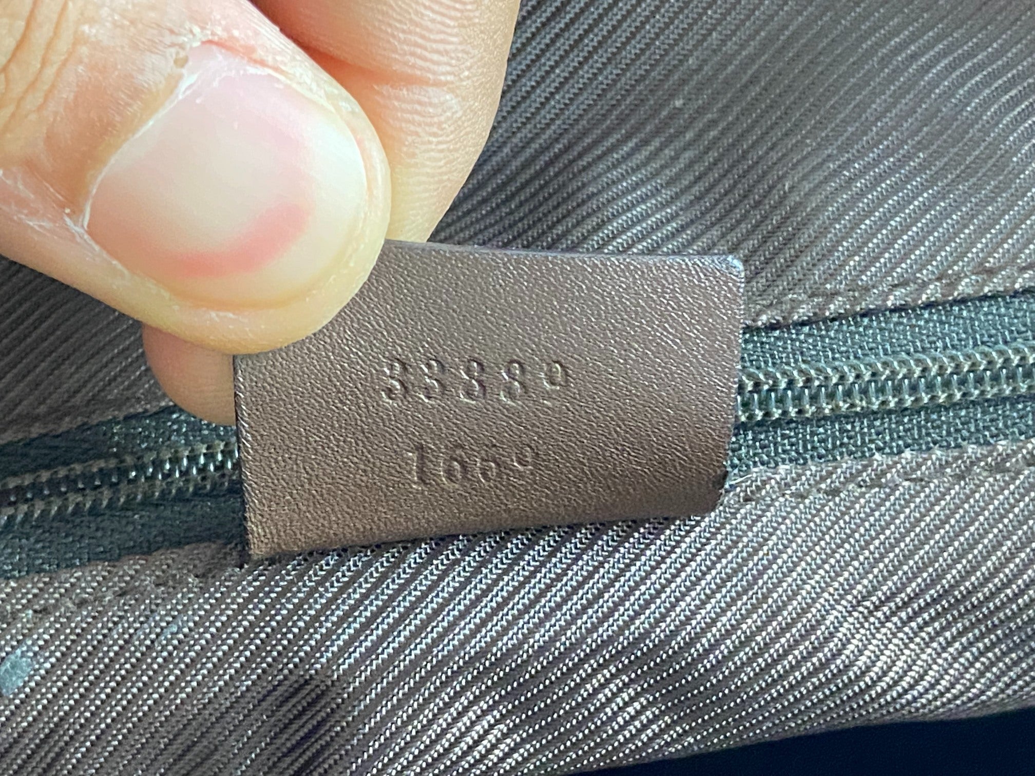 Gucci Hand / Tote Bag Beige GG Monogram + Brown Leather