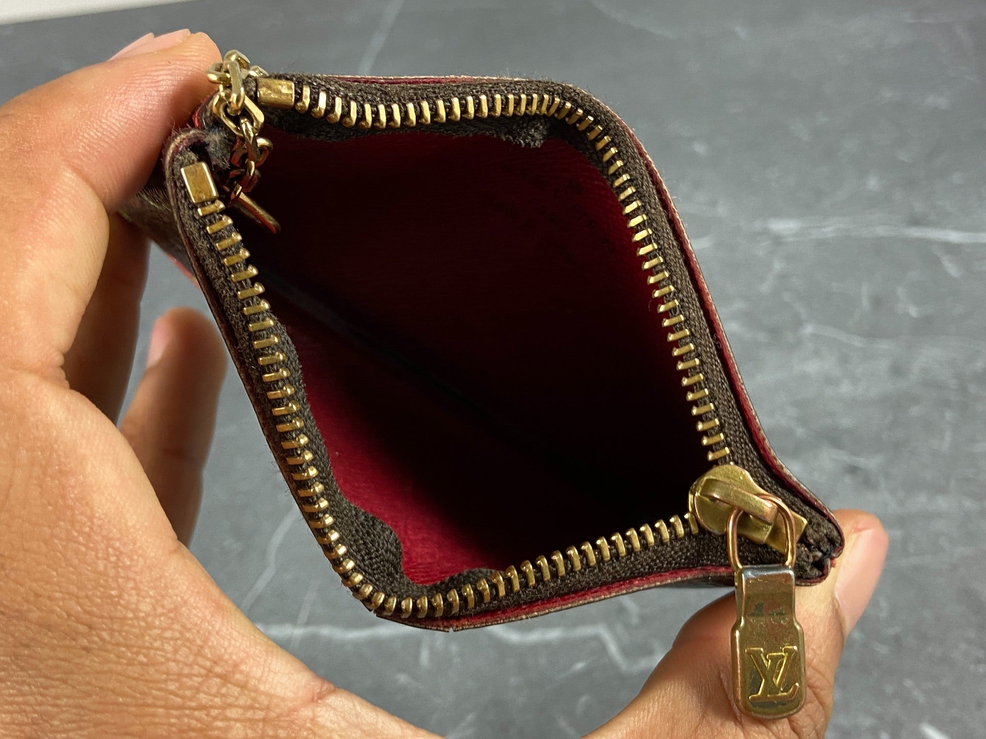 Louis Vuitton Takashi Murakami Pochette Cles Key Pouch Cerise Monogram Canvas